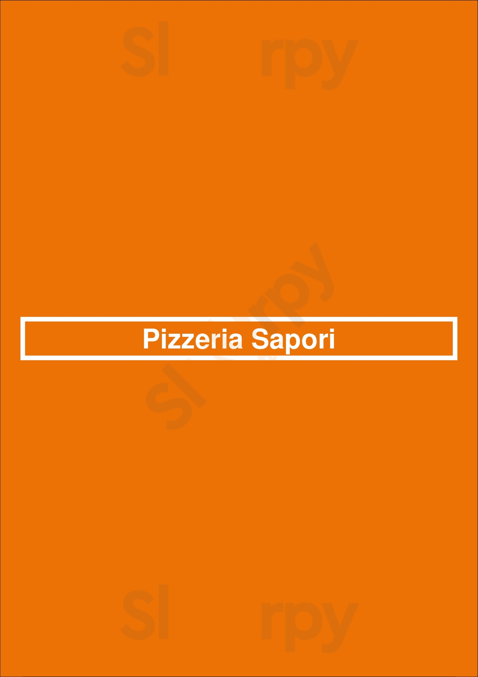 Pizzeria Sapori Newport Beach Menu - 1
