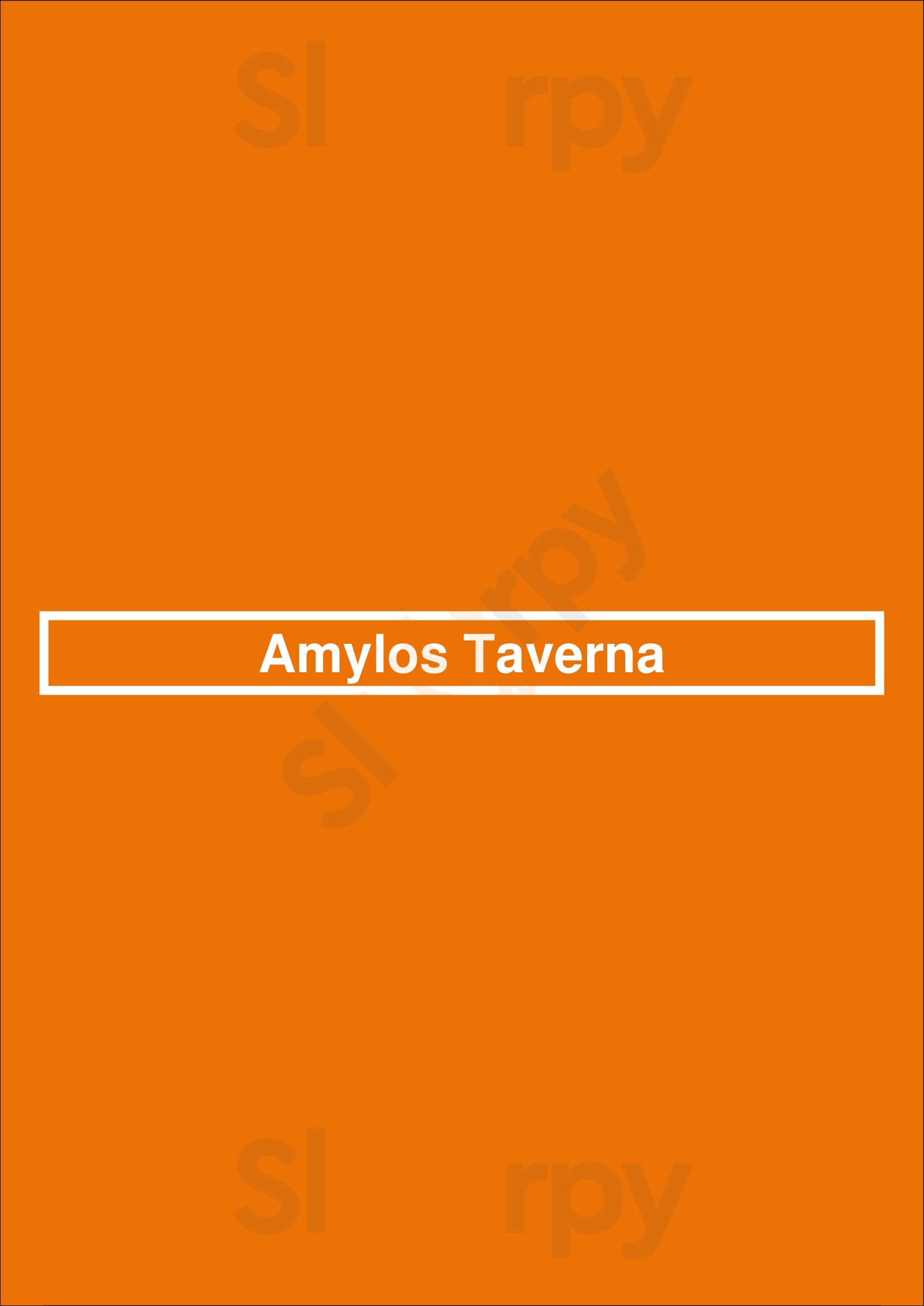 Amylos Taverna Astoria Menu - 1