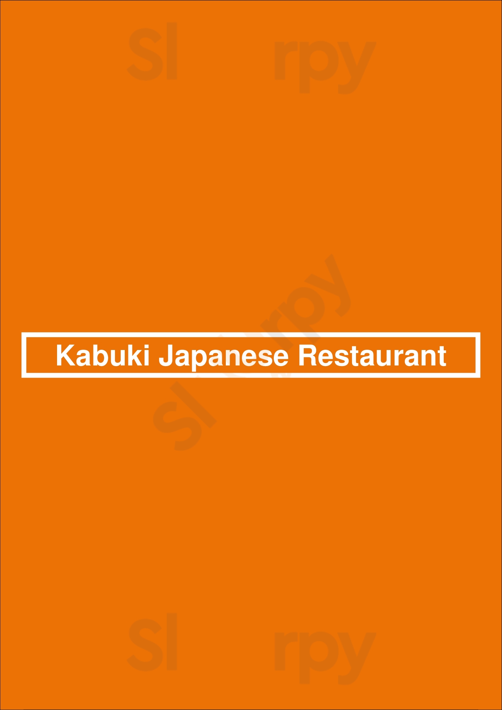 Kabuki Japanese Restaurant Huntington Beach Menu - 1