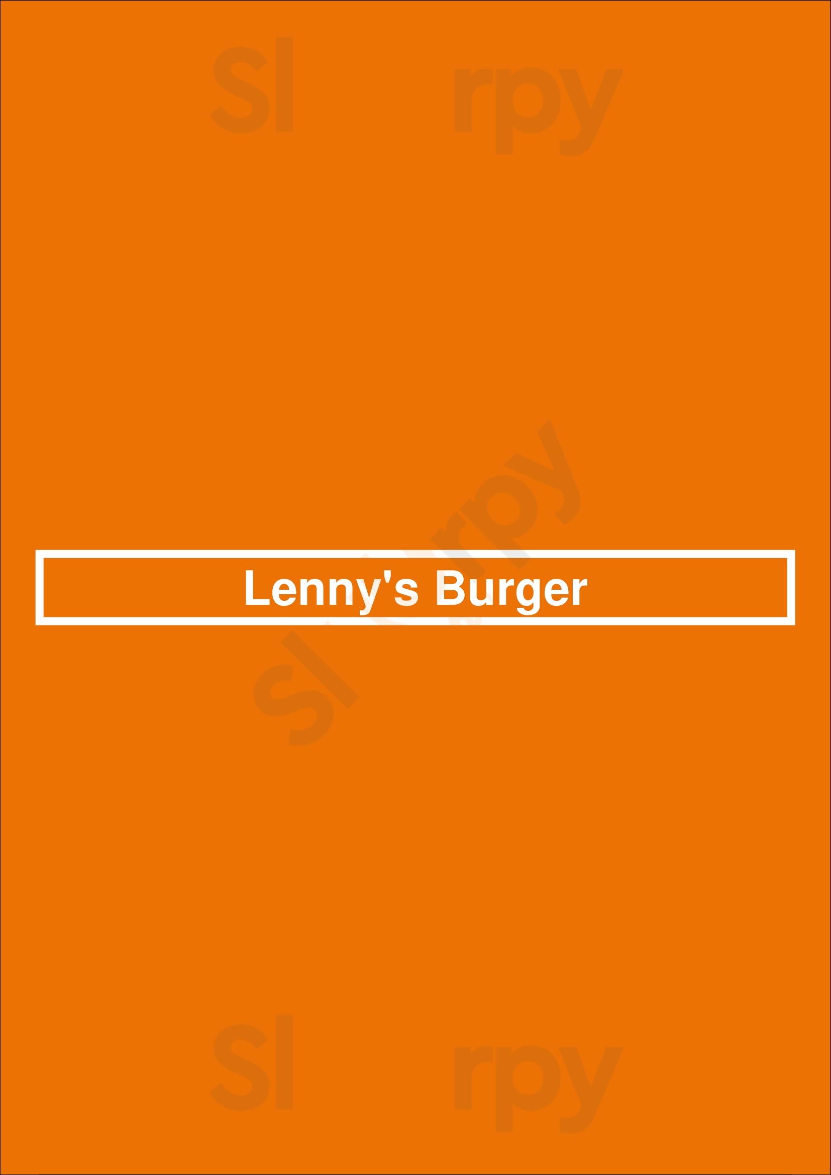 Lenny's Burger Glendale Menu - 1