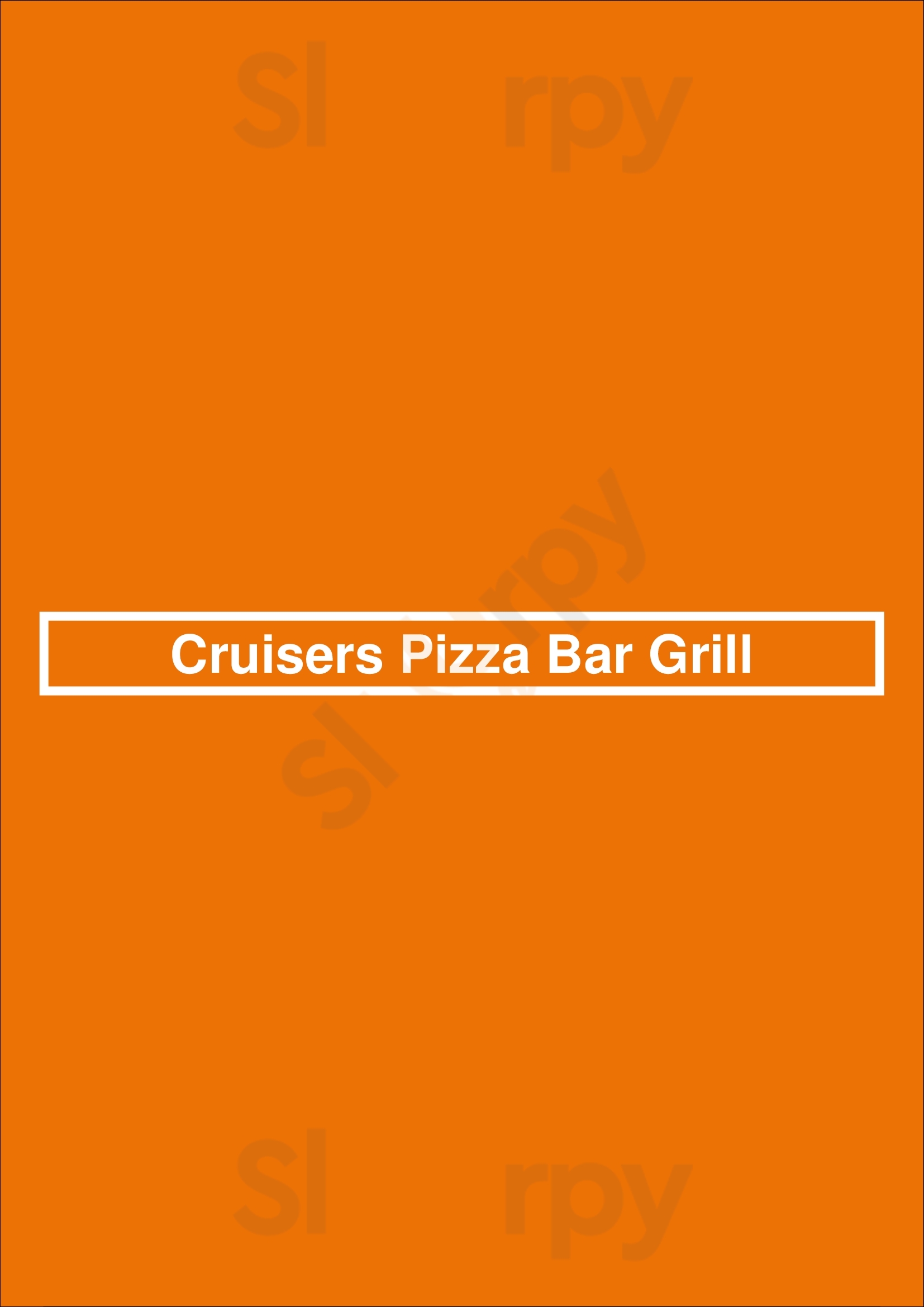 Cruisers Pizza Bar Grill Newport Beach Menu - 1