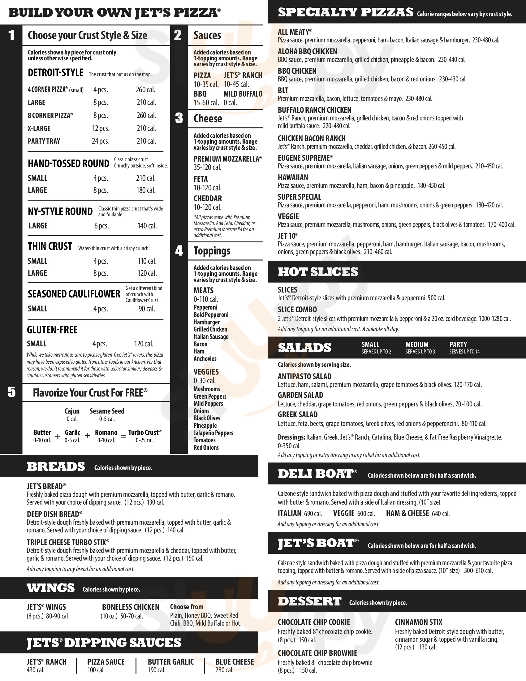 Jet's Pizza Bradenton Menu - 1