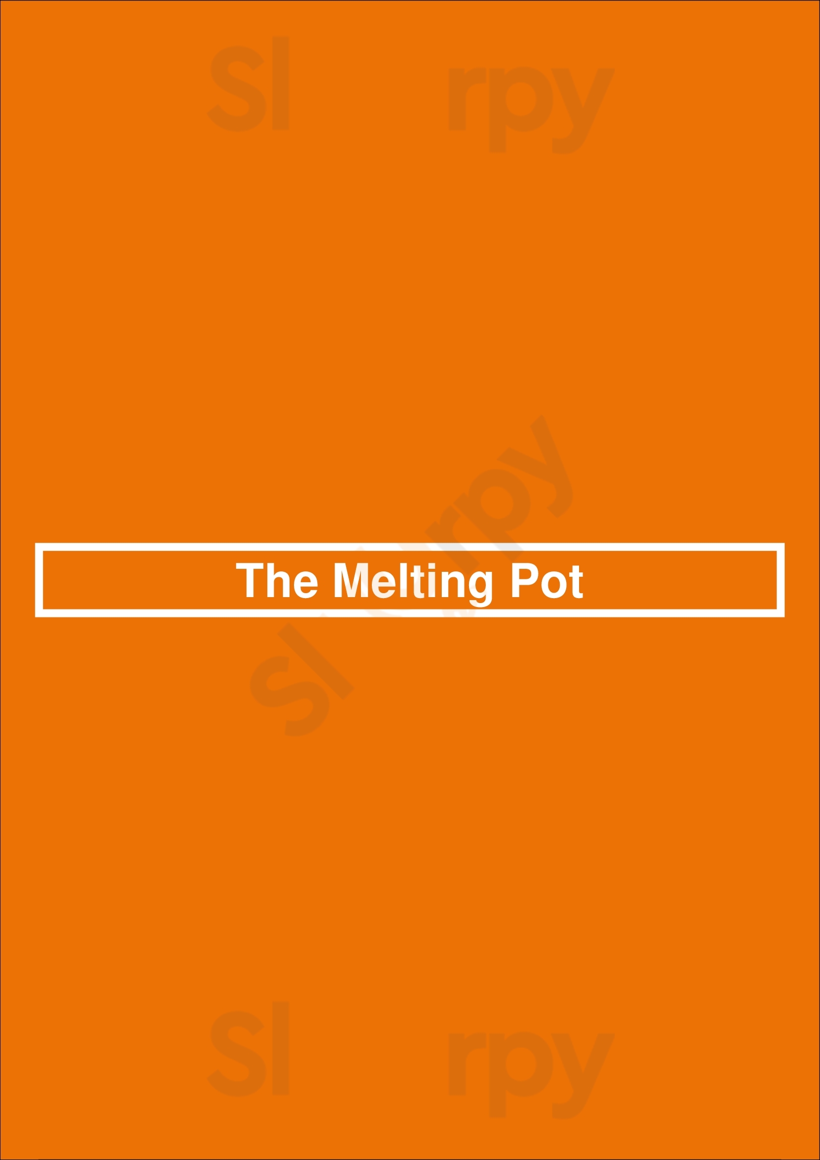 The Melting Pot Of Savannah Savannah Menu - 1