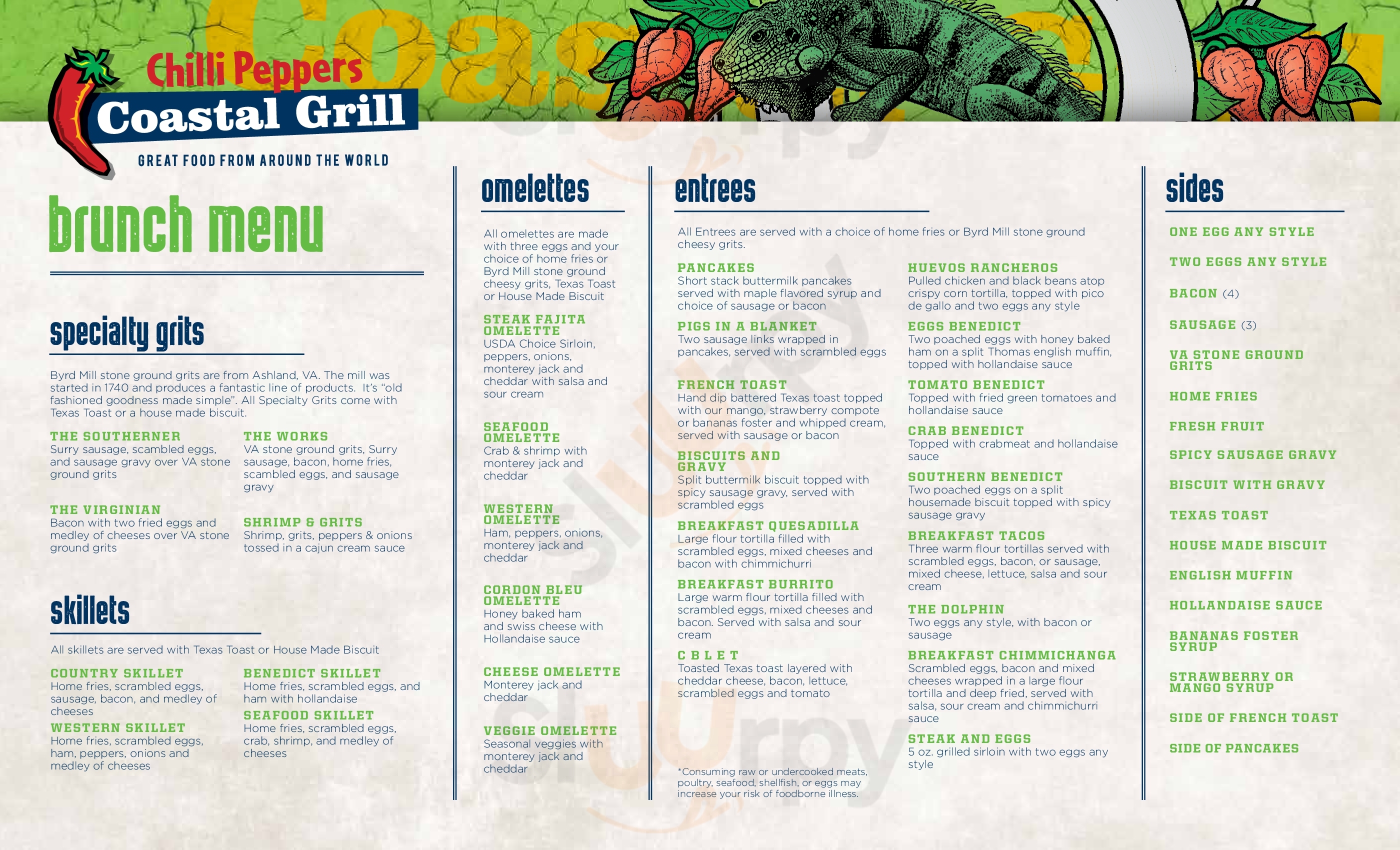 Chilli Peppers Coastal Grill Kill Devil Hills Menu - 1