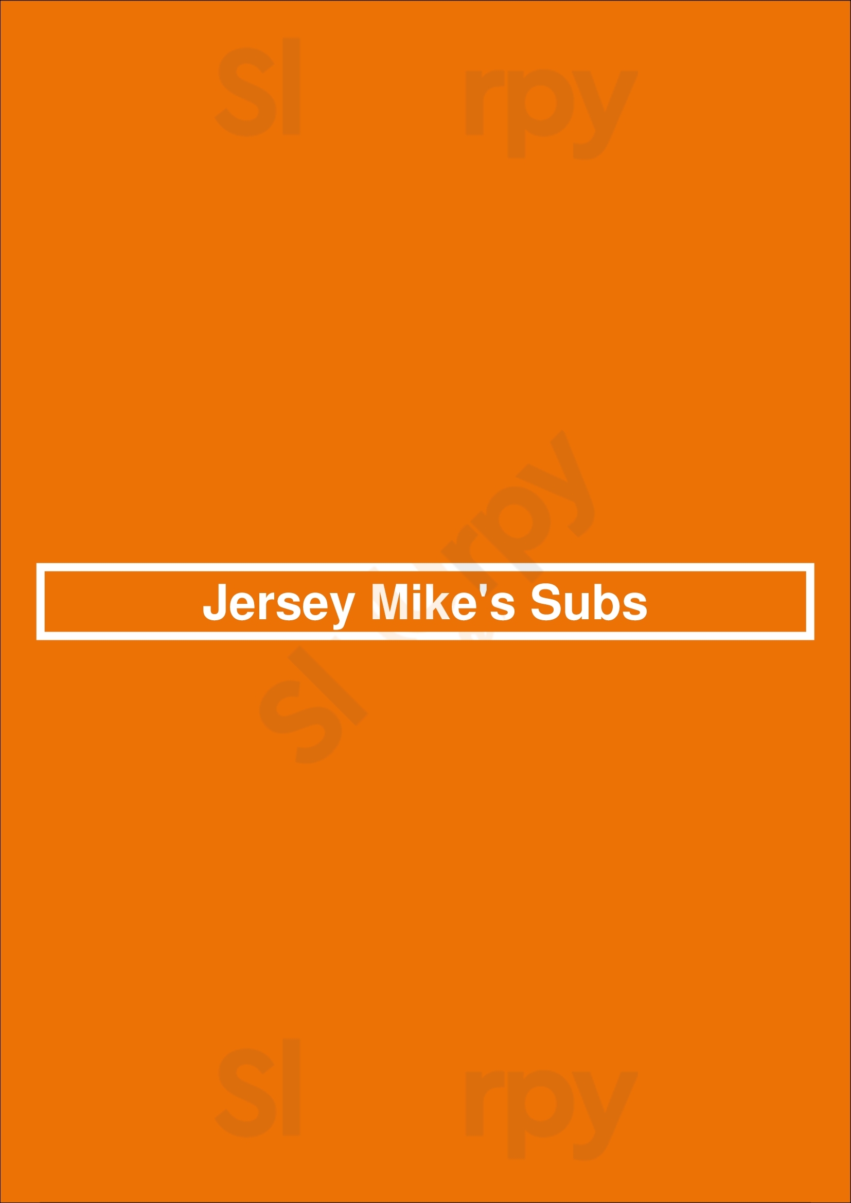Jersey Mike's Subs Melbourne Menu - 1