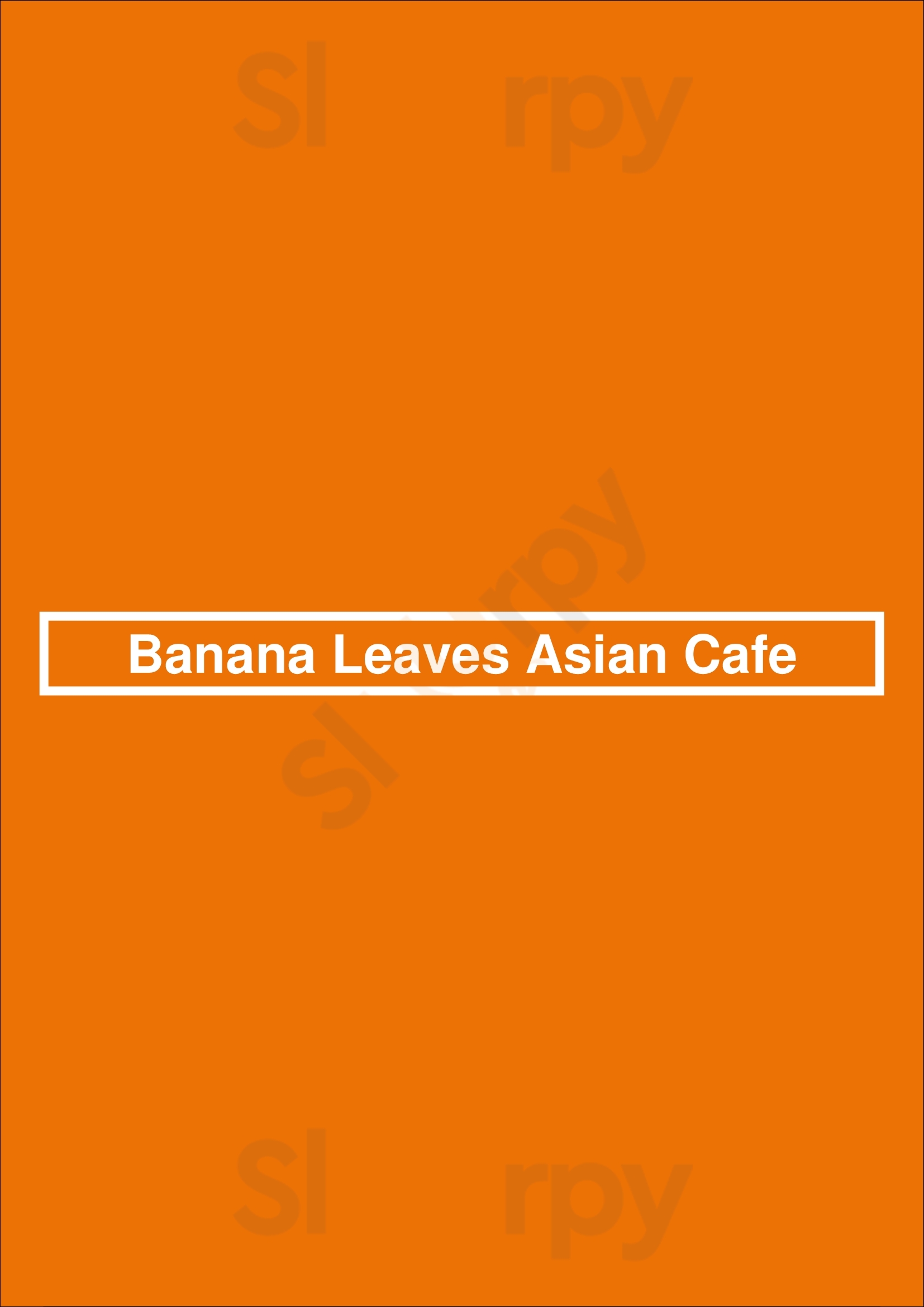 Banana Leaves Asian Cafe Rockville Menu - 1