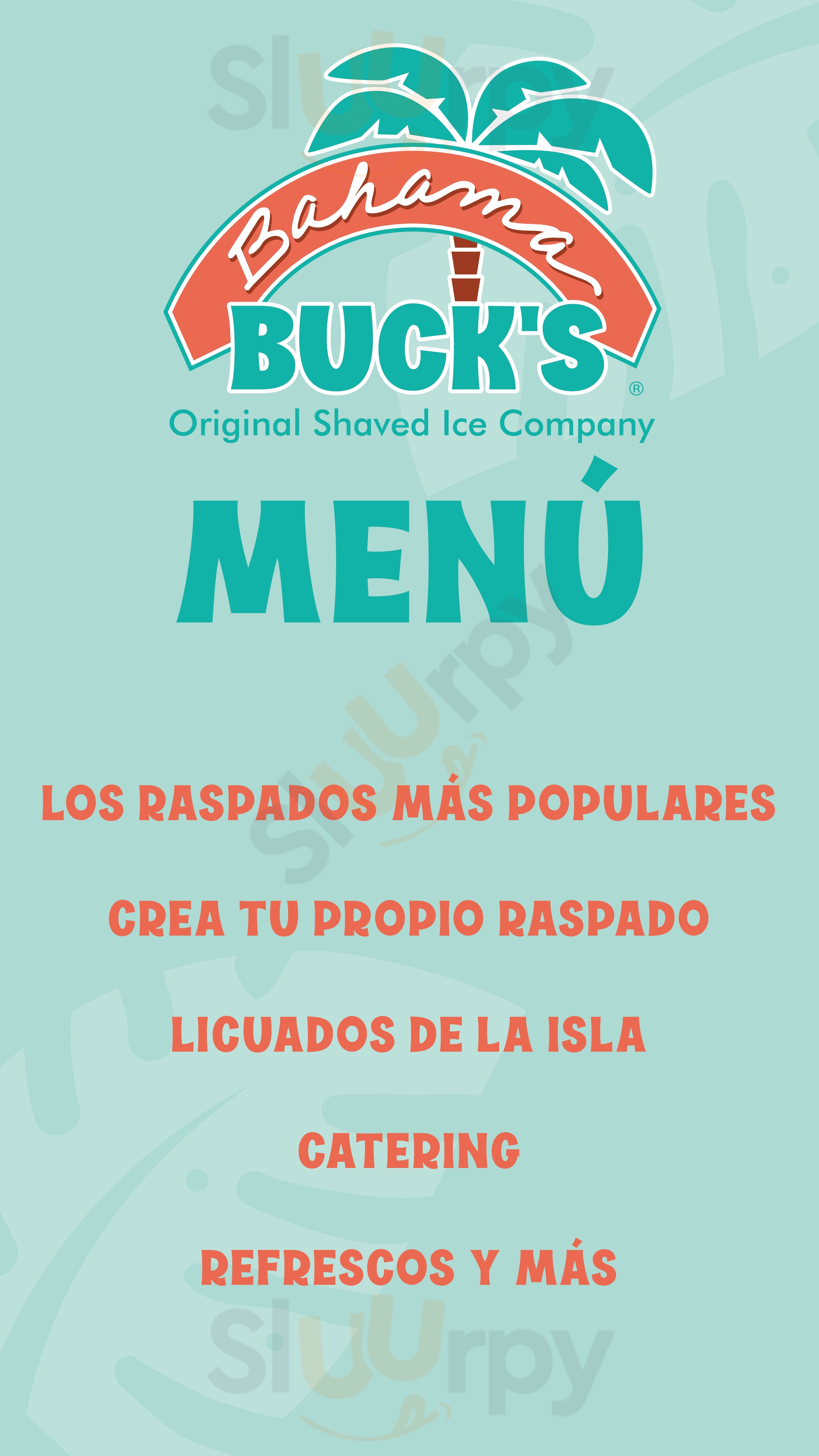 Main Menu - Bahama Bucks Original Shaved Ice Company