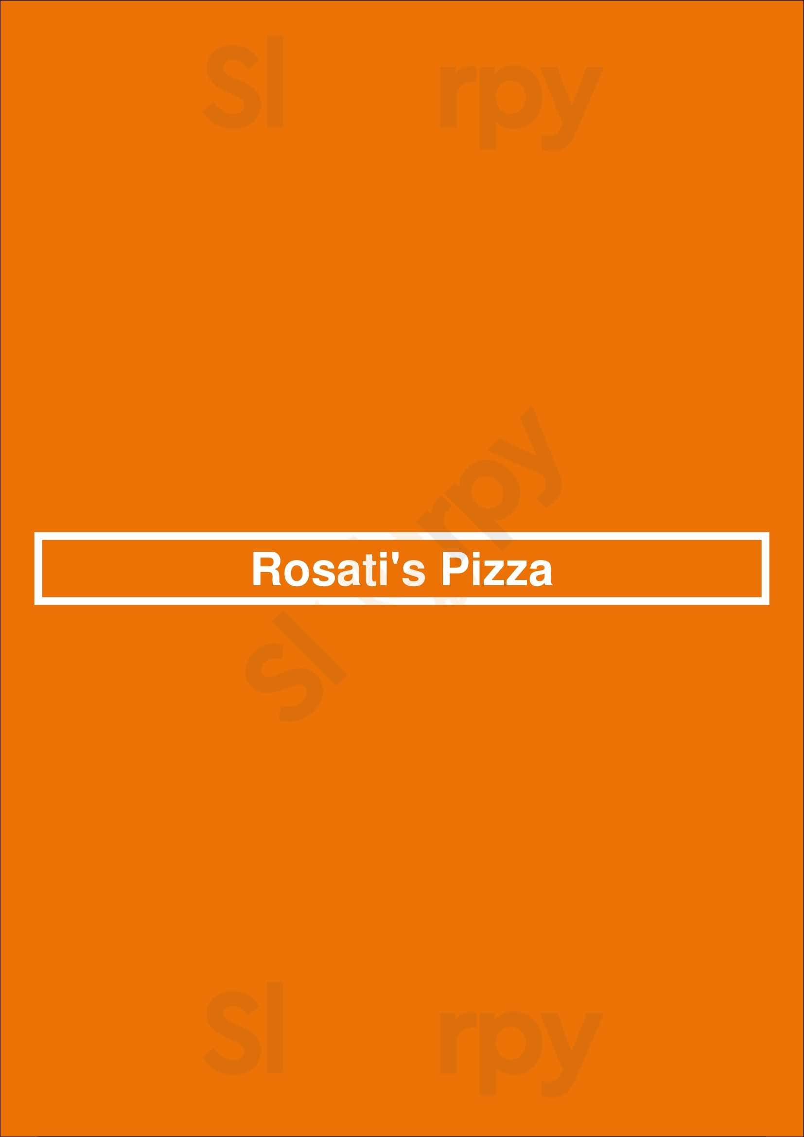 Rosati's Pizza Peoria Menu - 1