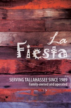 La Fiesta Mexican menu