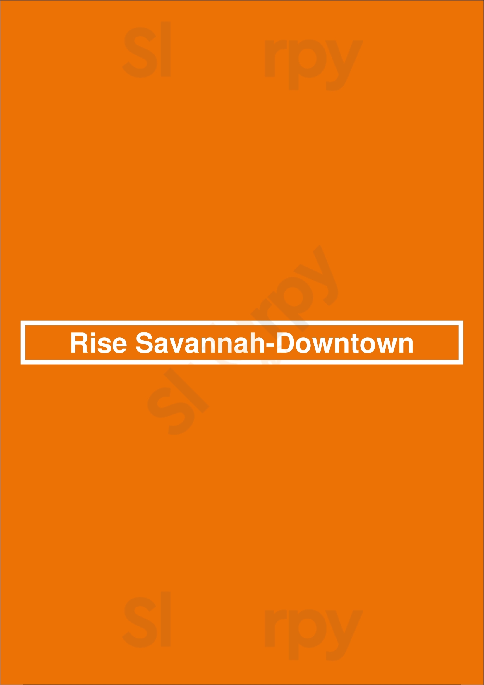 Rise Southern Biscuits & Righteous Chicken Savannah Menu - 1