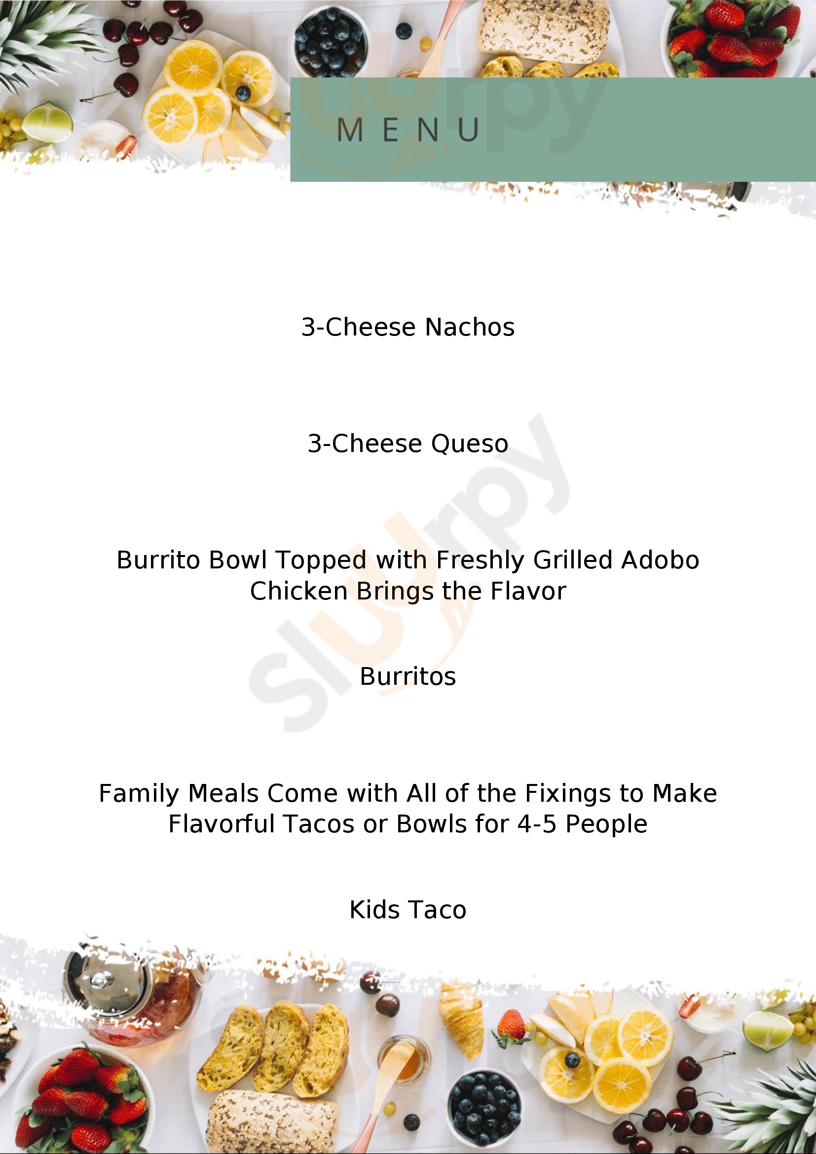 Qdoba Mexican Grill Manassas Menu - 1