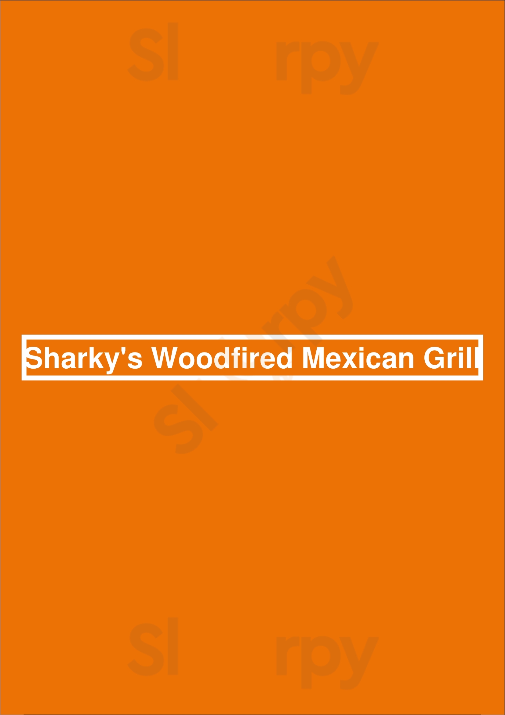 Sharky's Woodfired Mexican Grill Newport Beach Menu - 1
