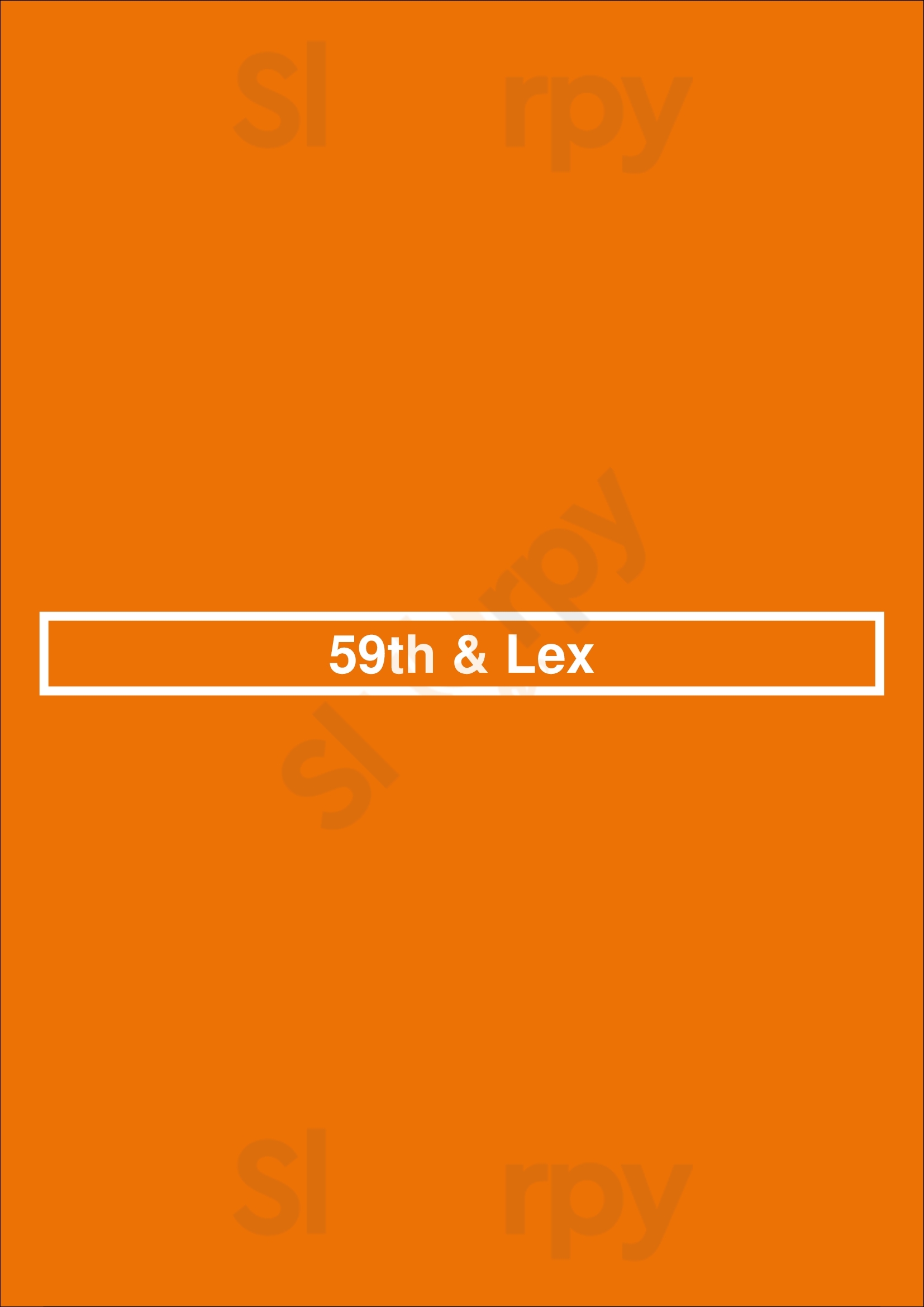 59th & Lex Newport Beach Menu - 1