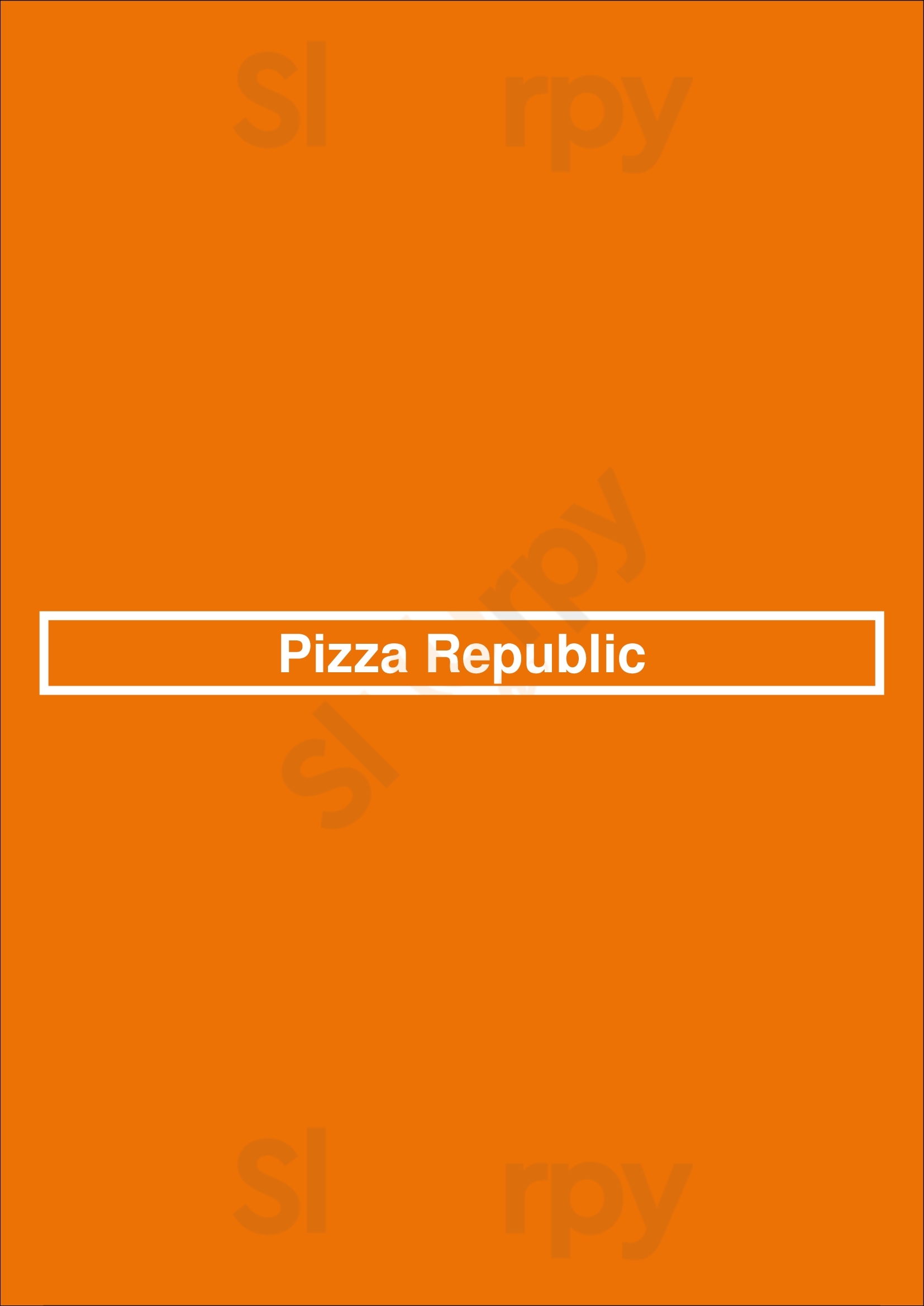 Pizza Republic San Luis Obispo Menu - 1