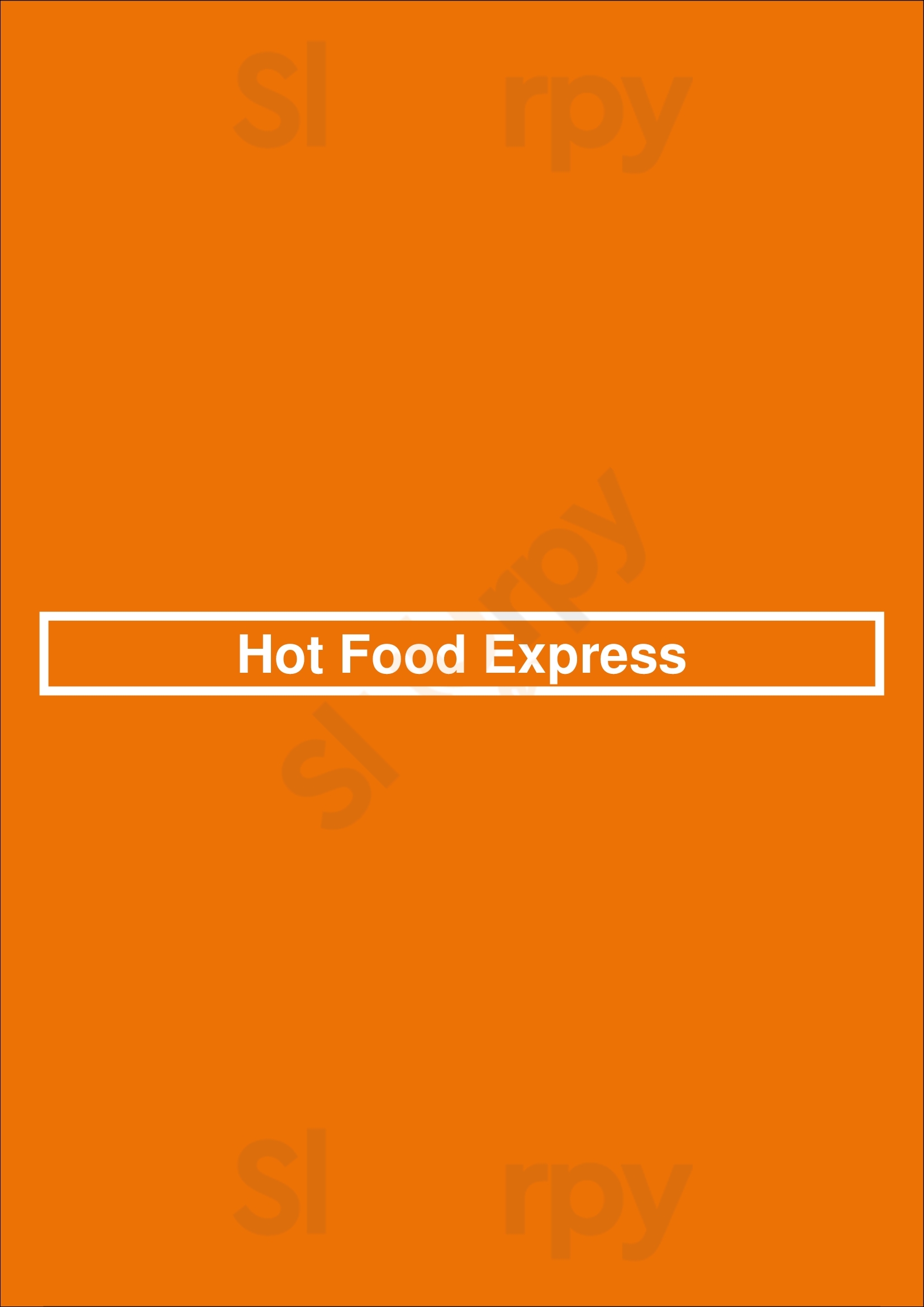 Hot Food Express Lafayette Menu - 1