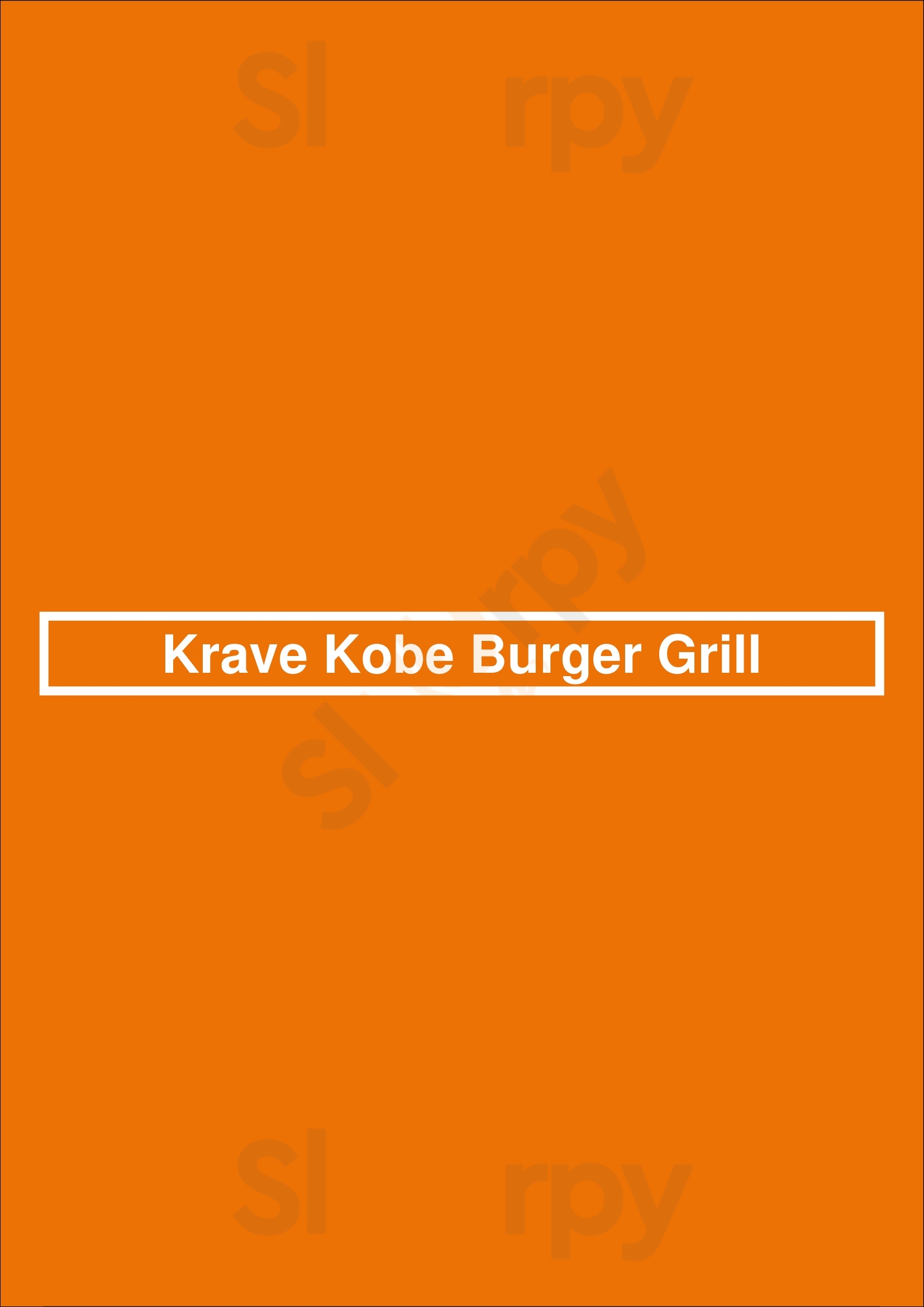 Krave Kobe Burger Grill Newport Beach Menu - 1