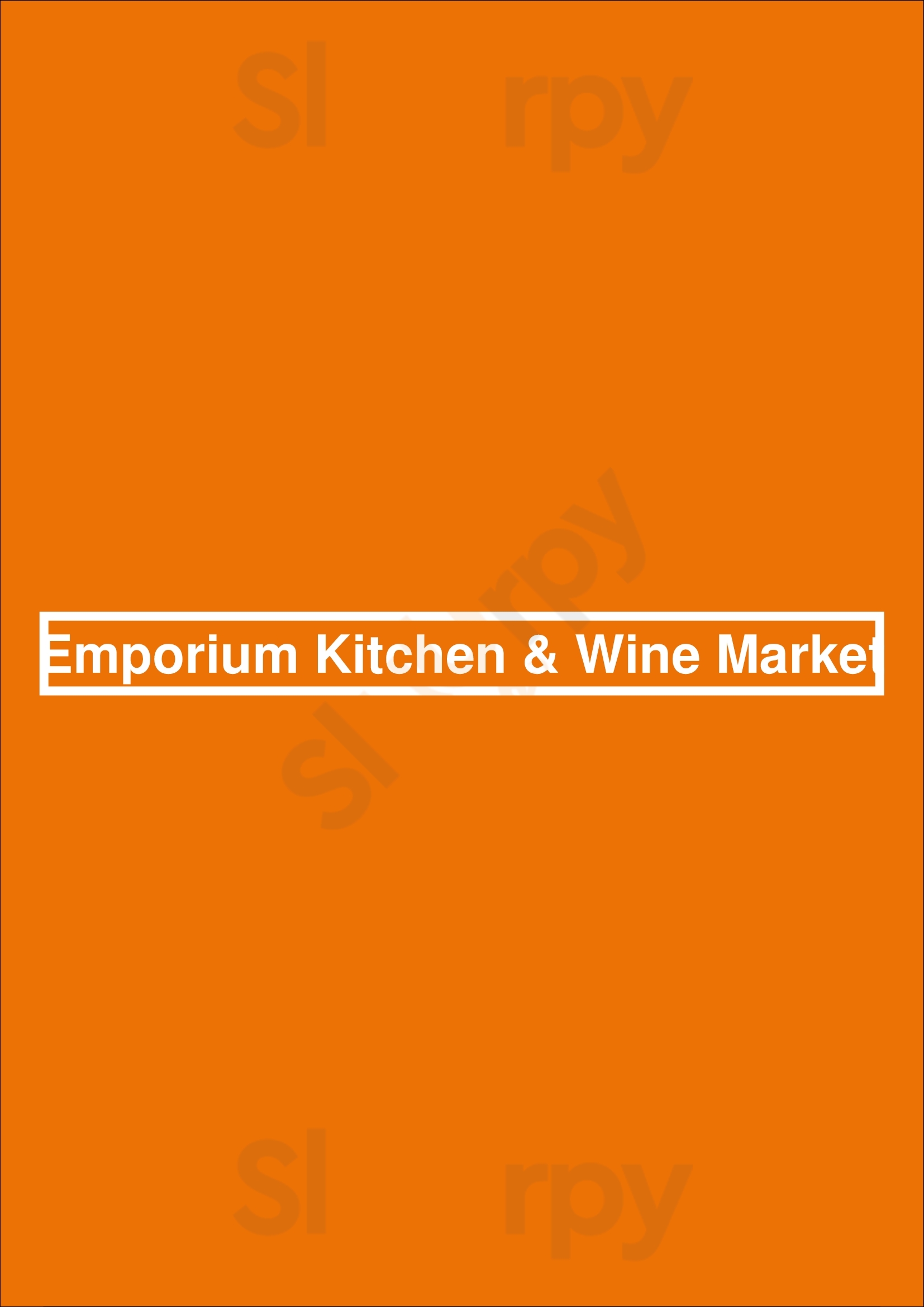 Emporium Kitchen & Wine Market Savannah Menu - 1