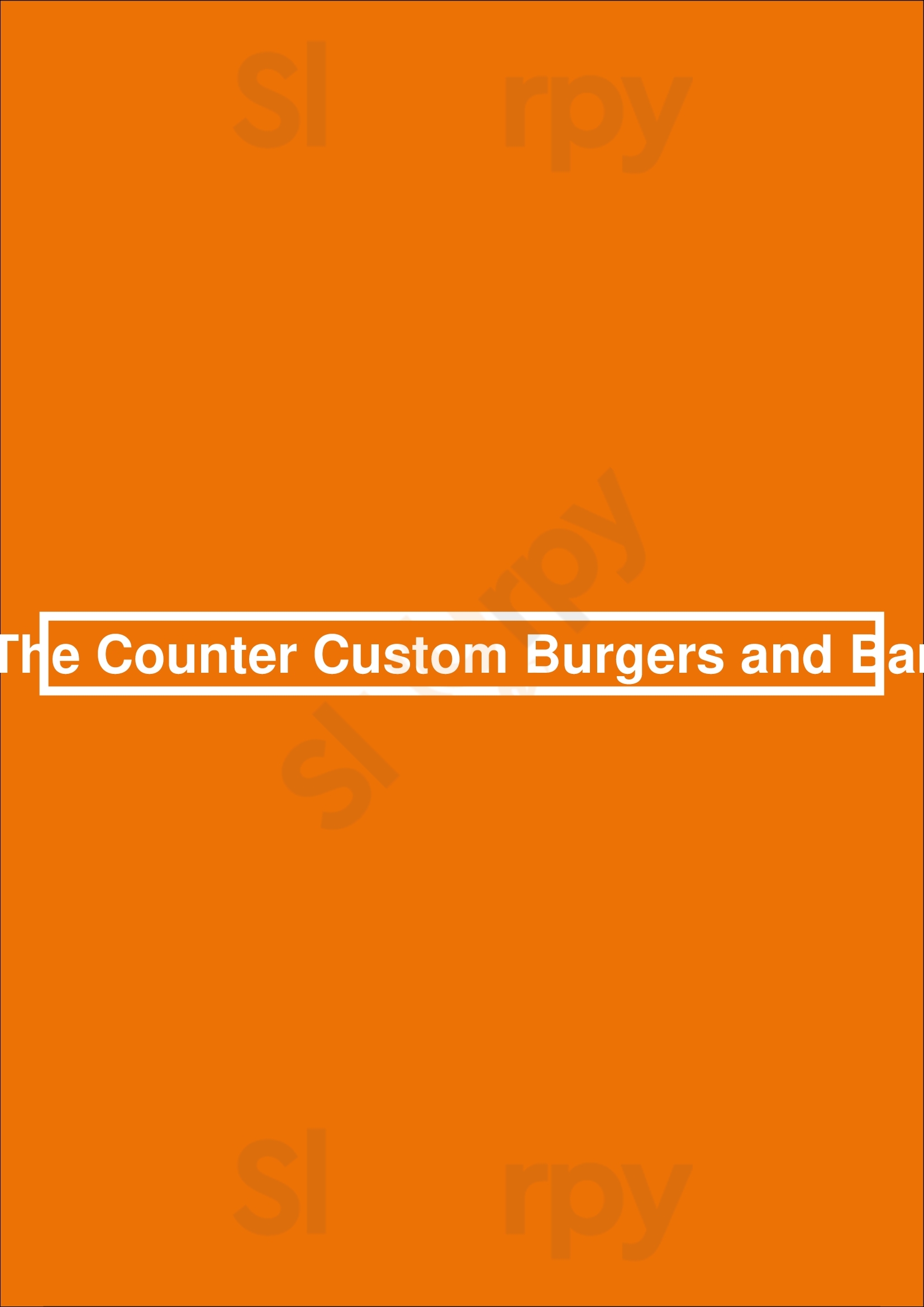 The Counter Custom Burgers And Bar Newport Beach Menu - 1