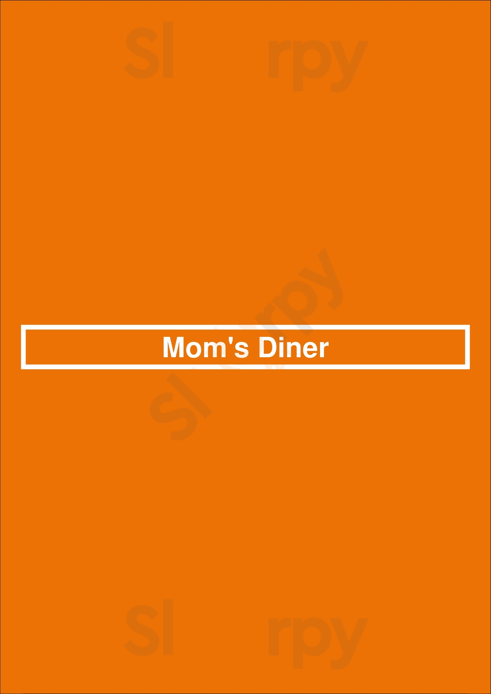 Mom's Diner Syracuse Menu - 1