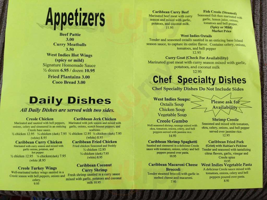 Best Caribbean Cuisine Savannah Menu - 1