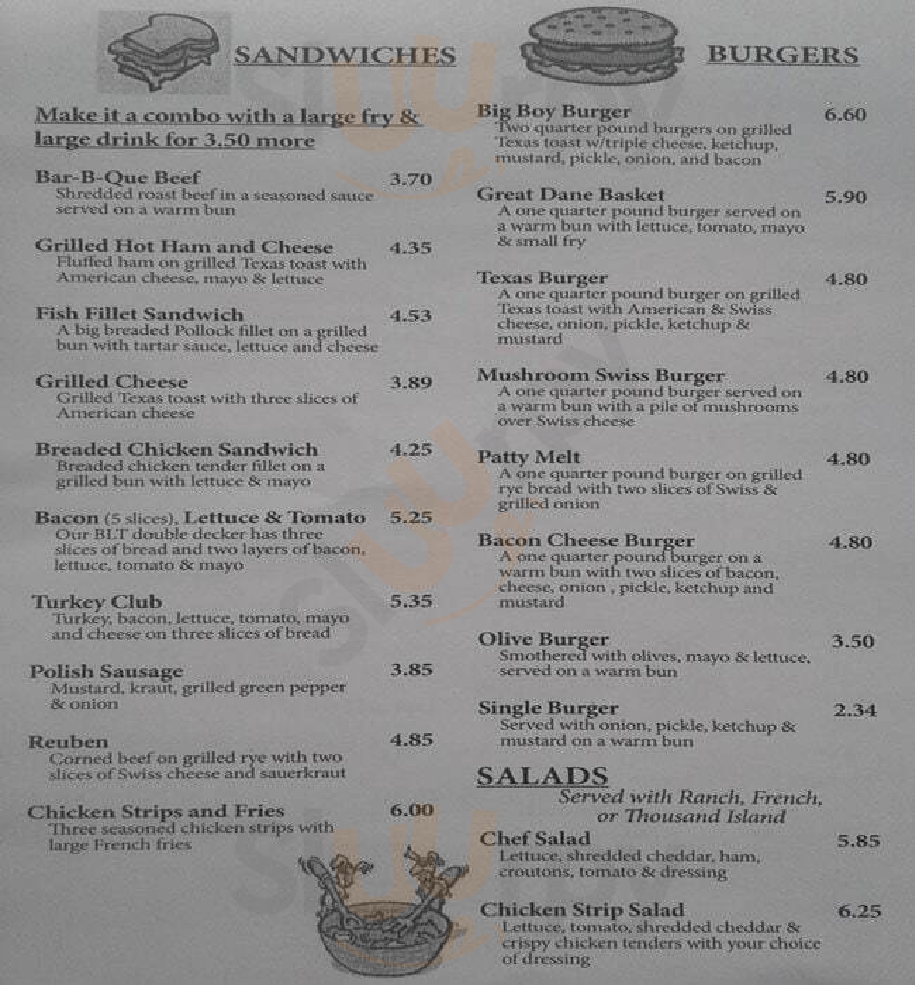 Nagle's Top Dog & Malt Shoppe Kalamazoo Menu - 1