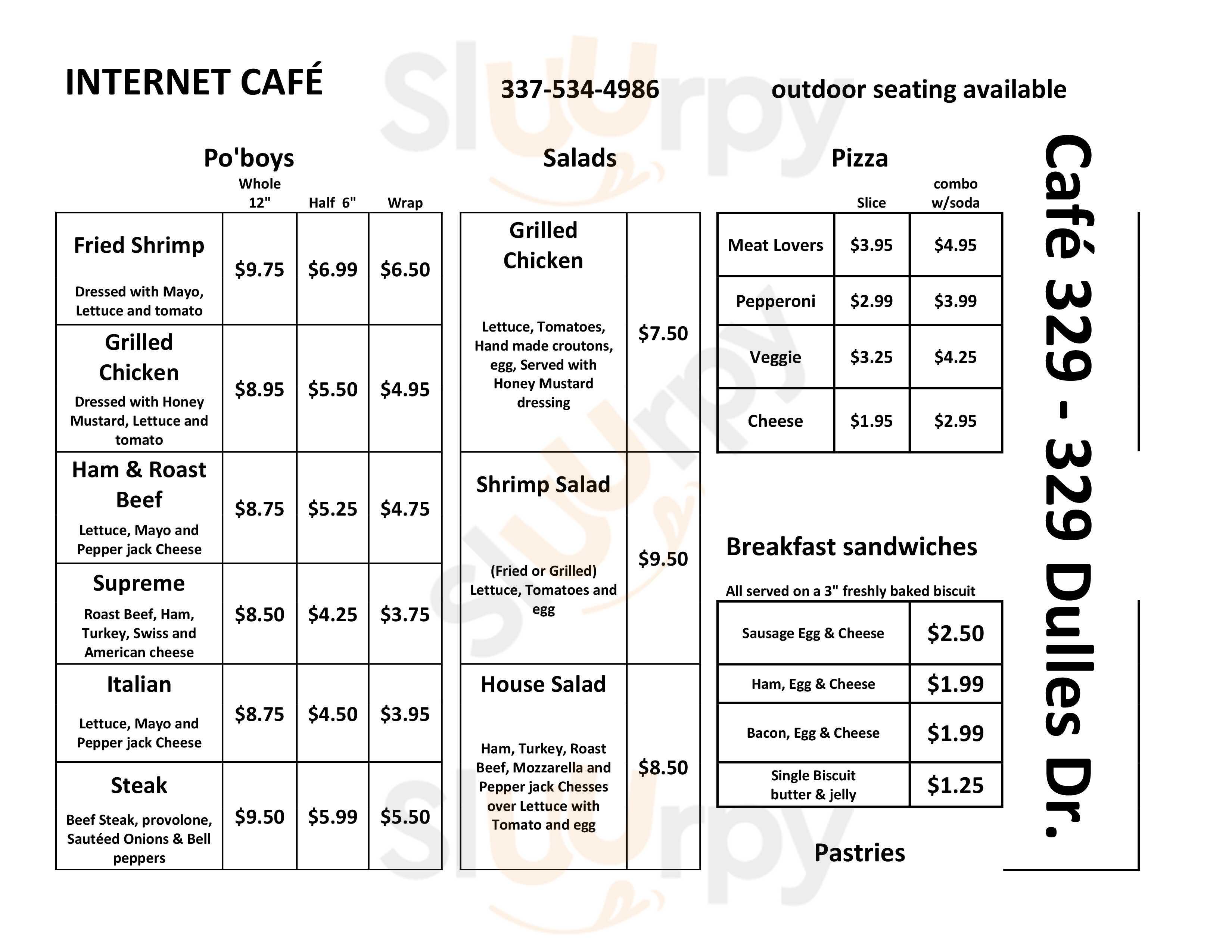 Cafe 329 Lafayette Menu - 1
