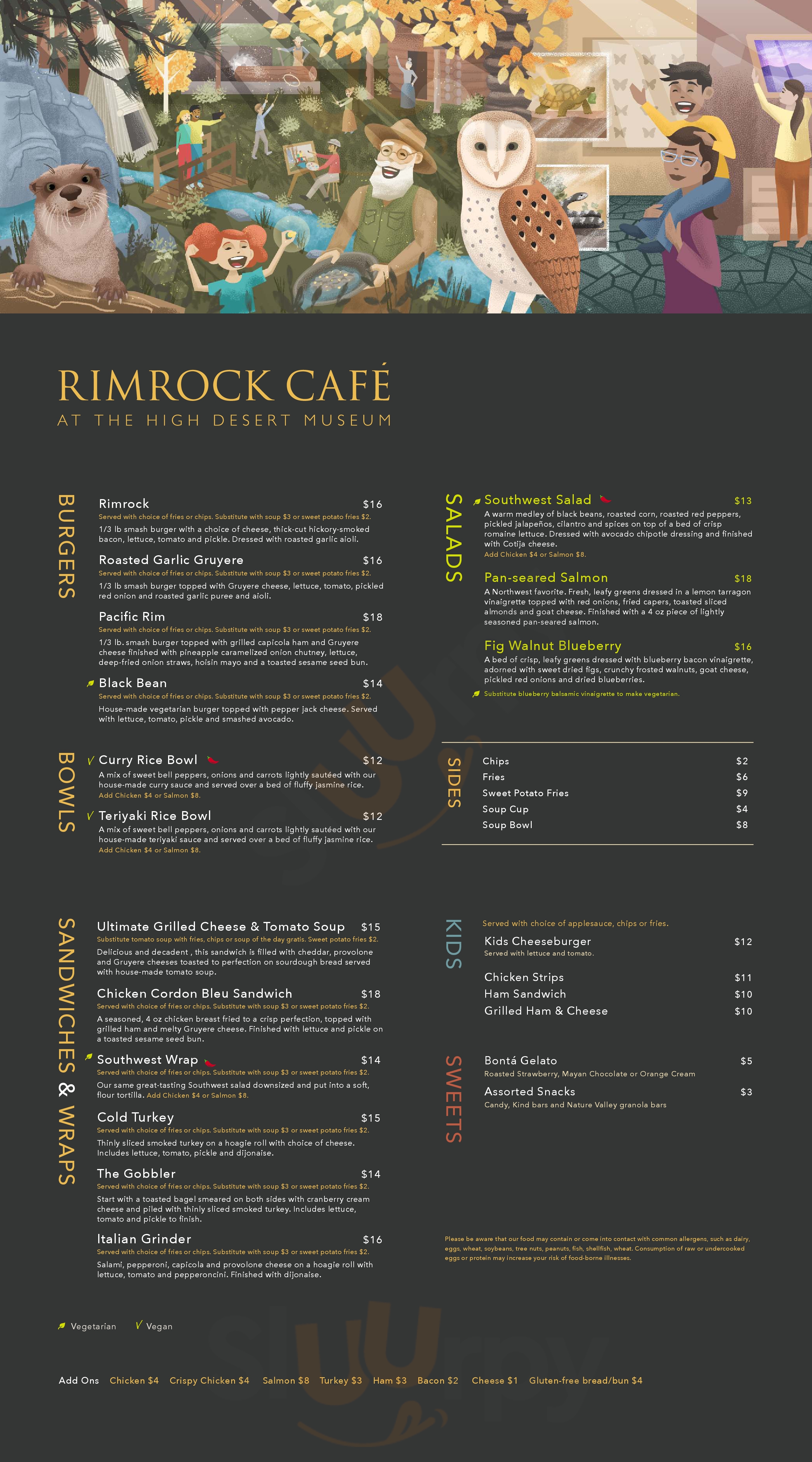 Rimrock Cafe Bend Menu - 1