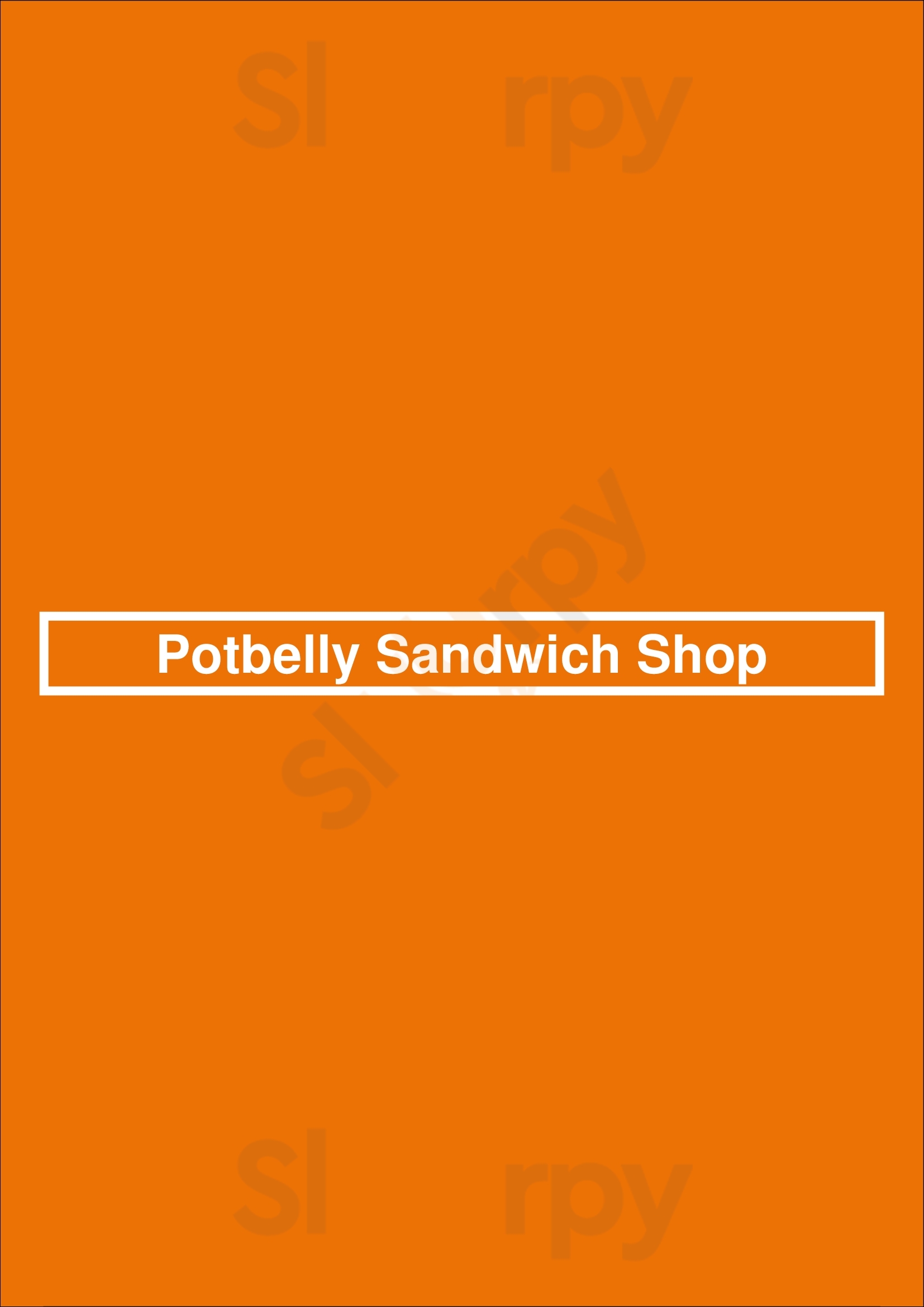 Potbelly Sandwich Shop Chandler Menu - 1