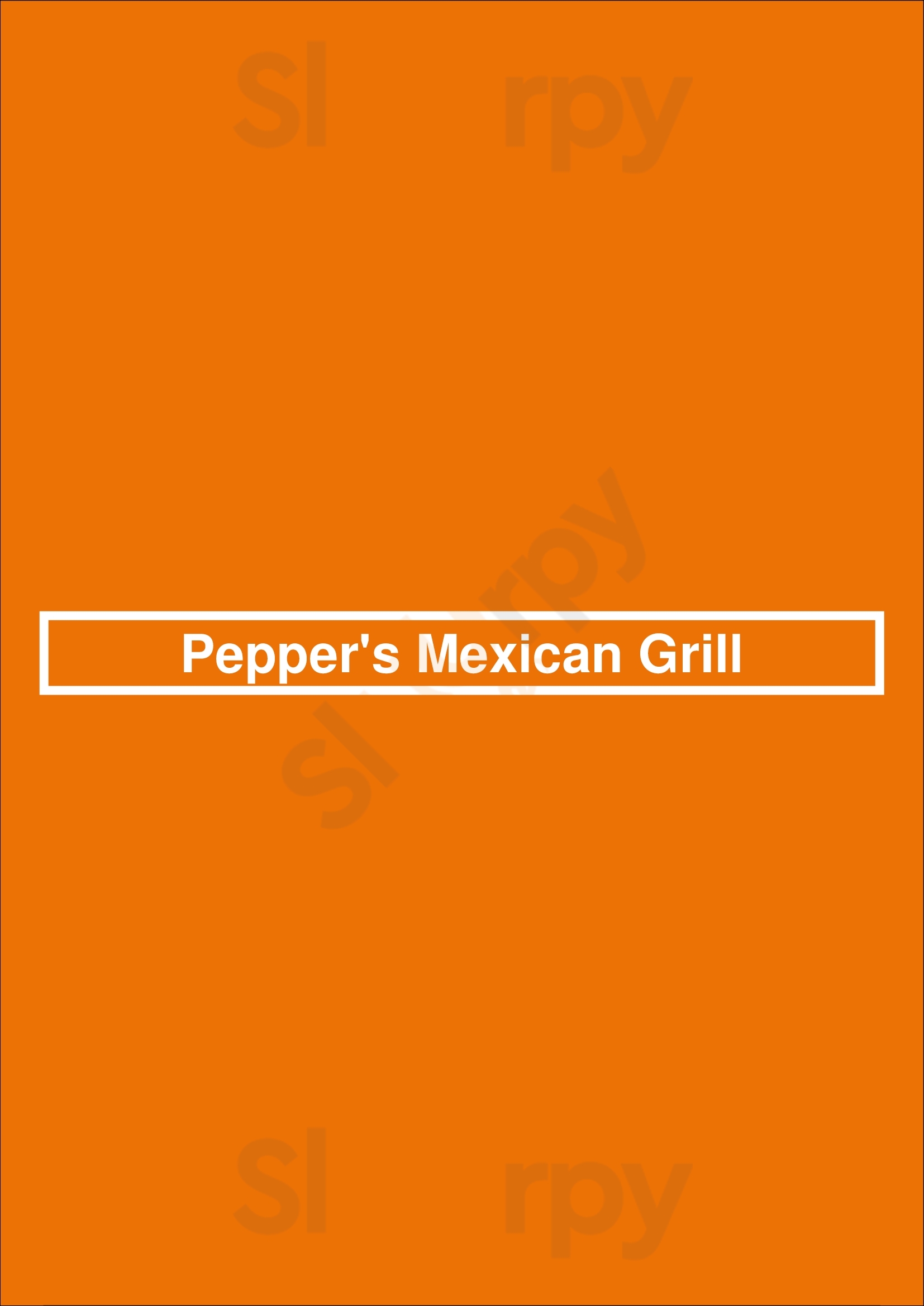 Pepper's Mexican Grill & Cantina Tallahassee Menu - 1