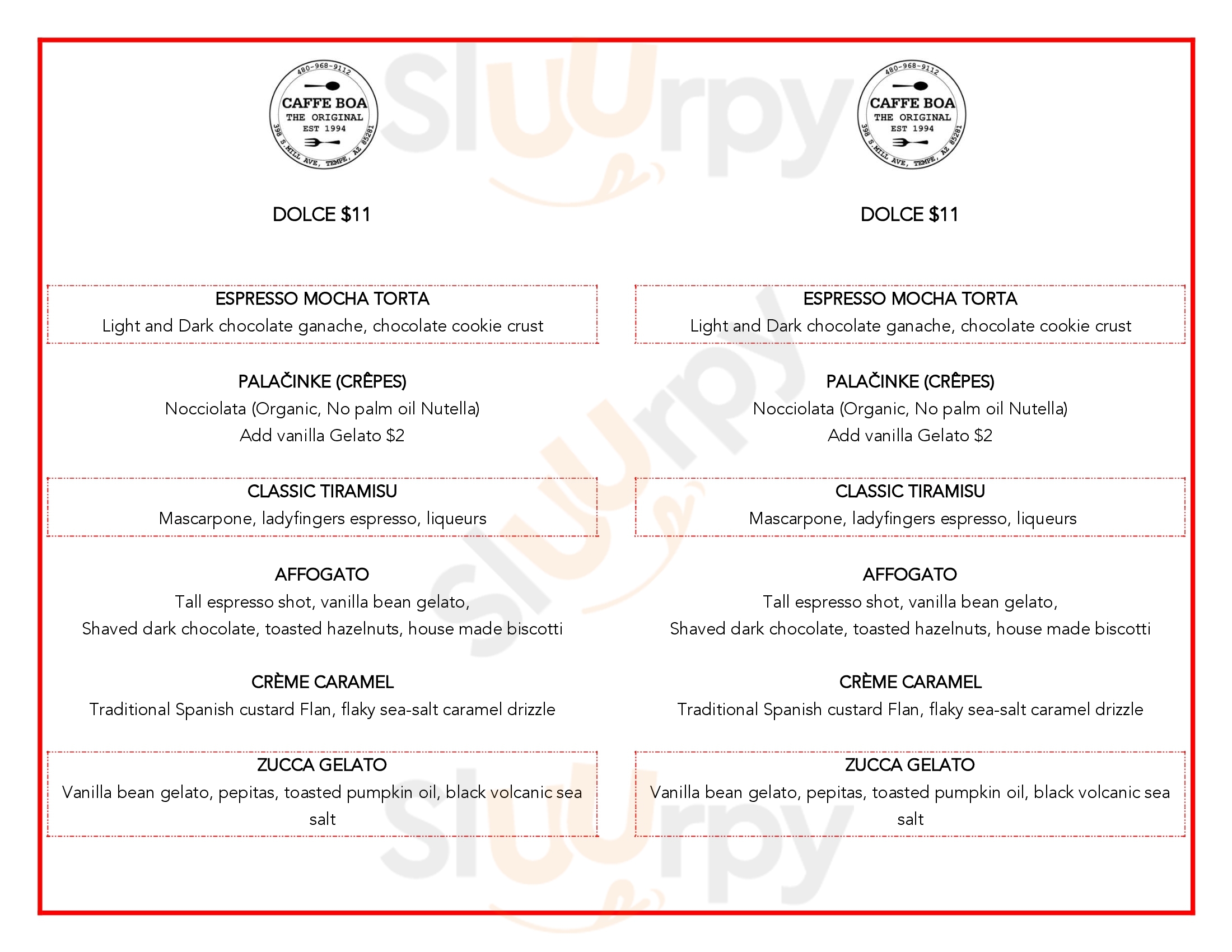 Cafe Boba Tempe Menu - 1