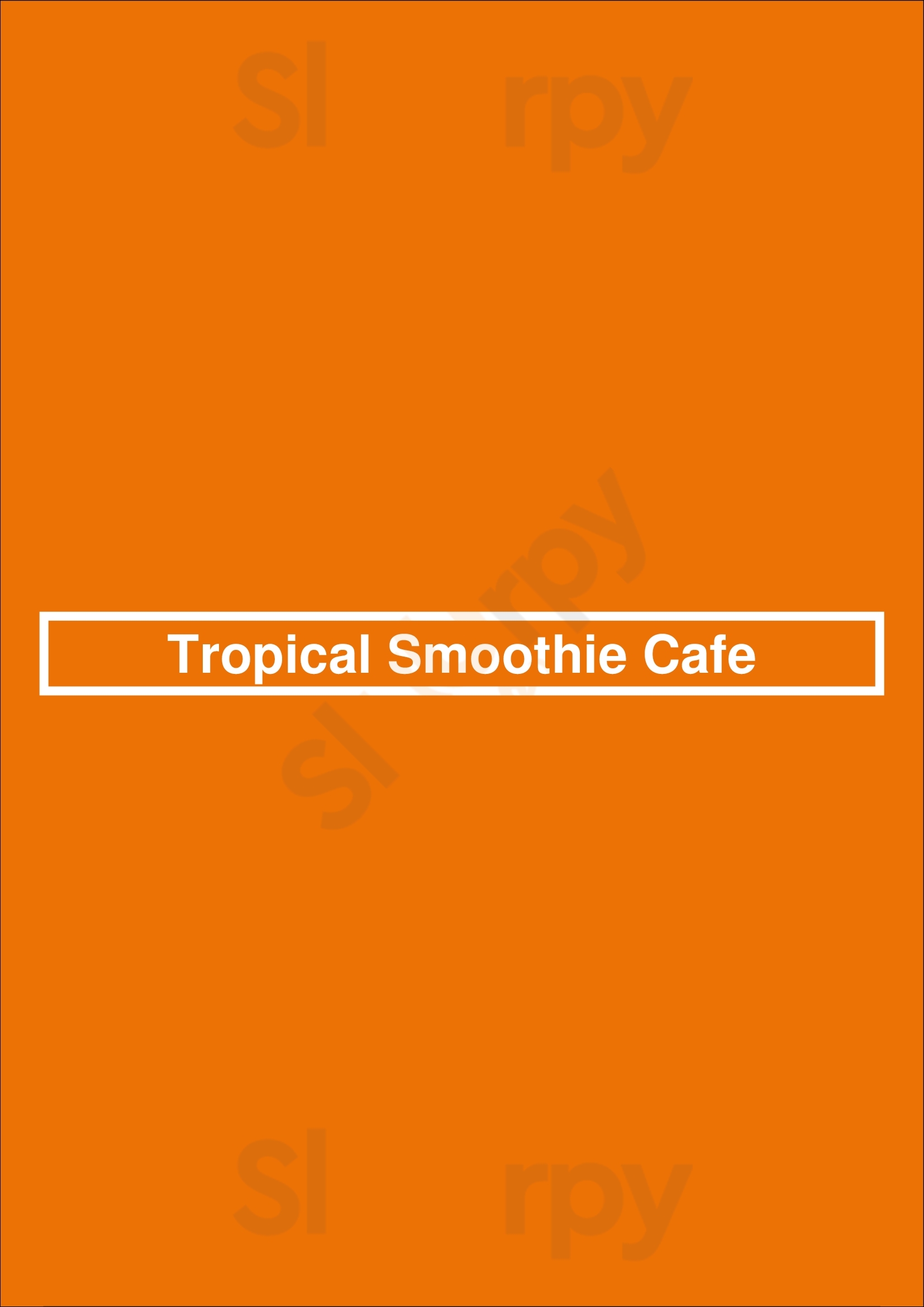 Tropical Smoothie Cafe Wilmington Menu - 1