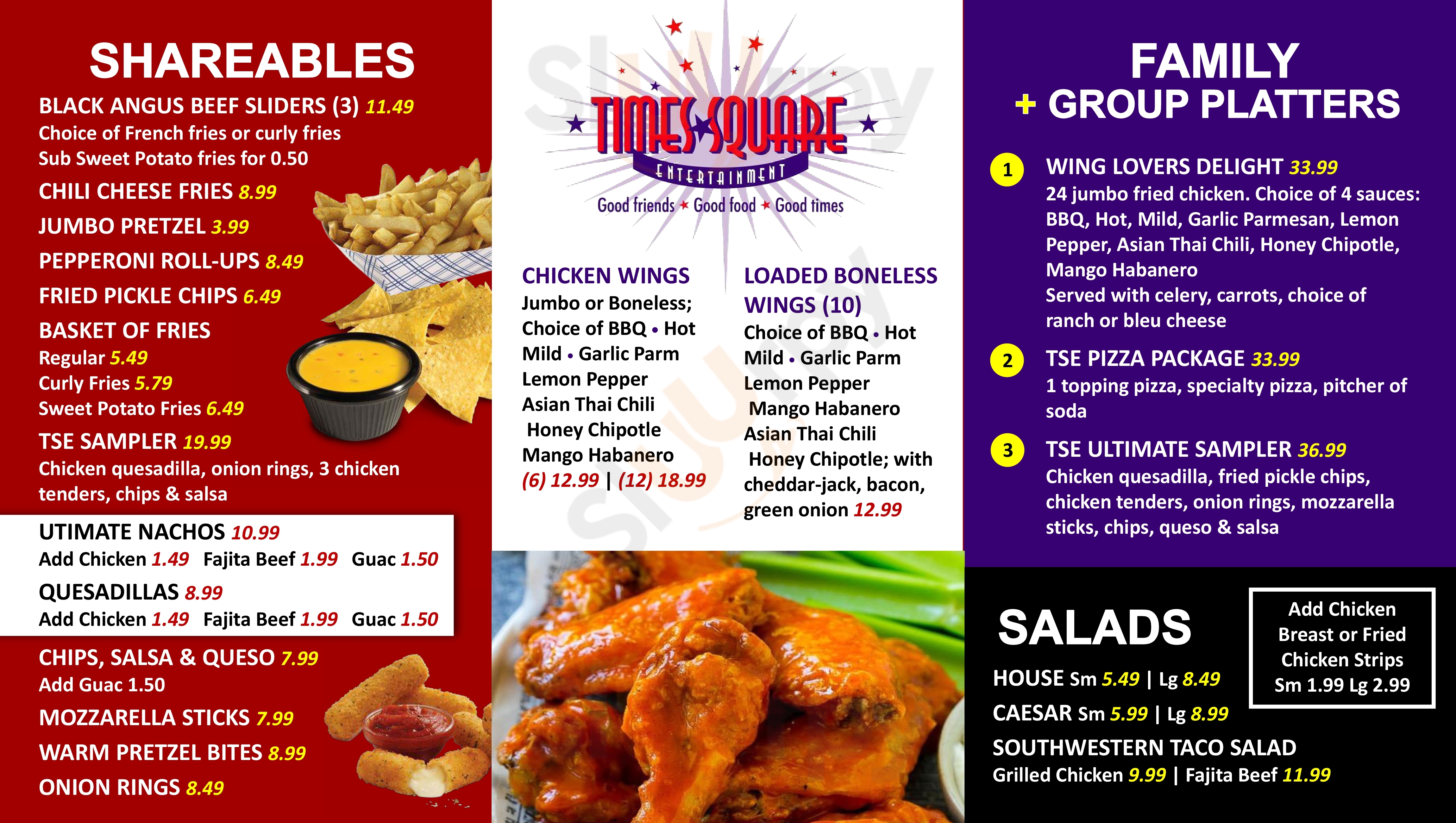 Main Menu - Times Square Entertainment