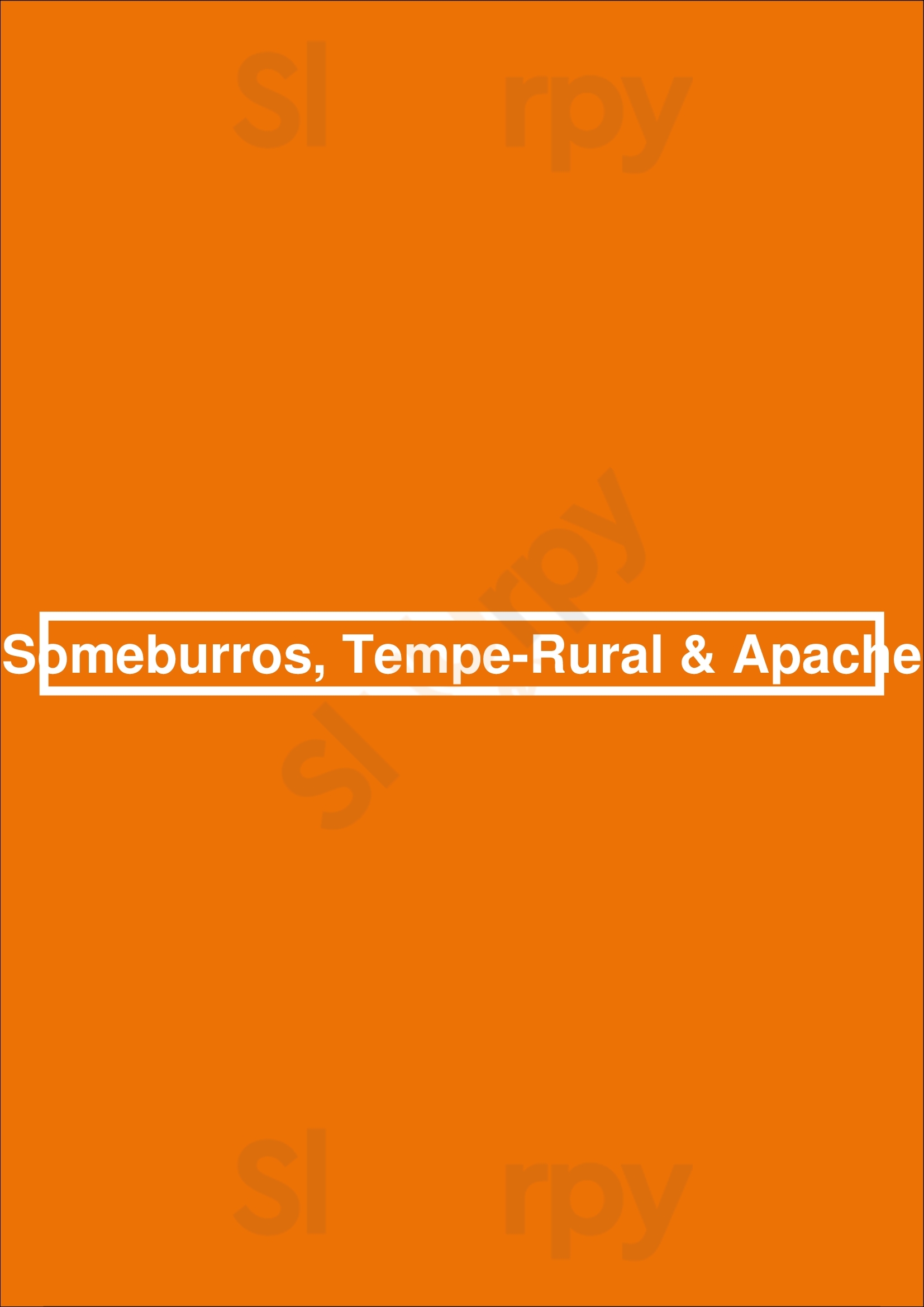 Someburros - Tempe – Rural + Apache Tempe Menu - 1