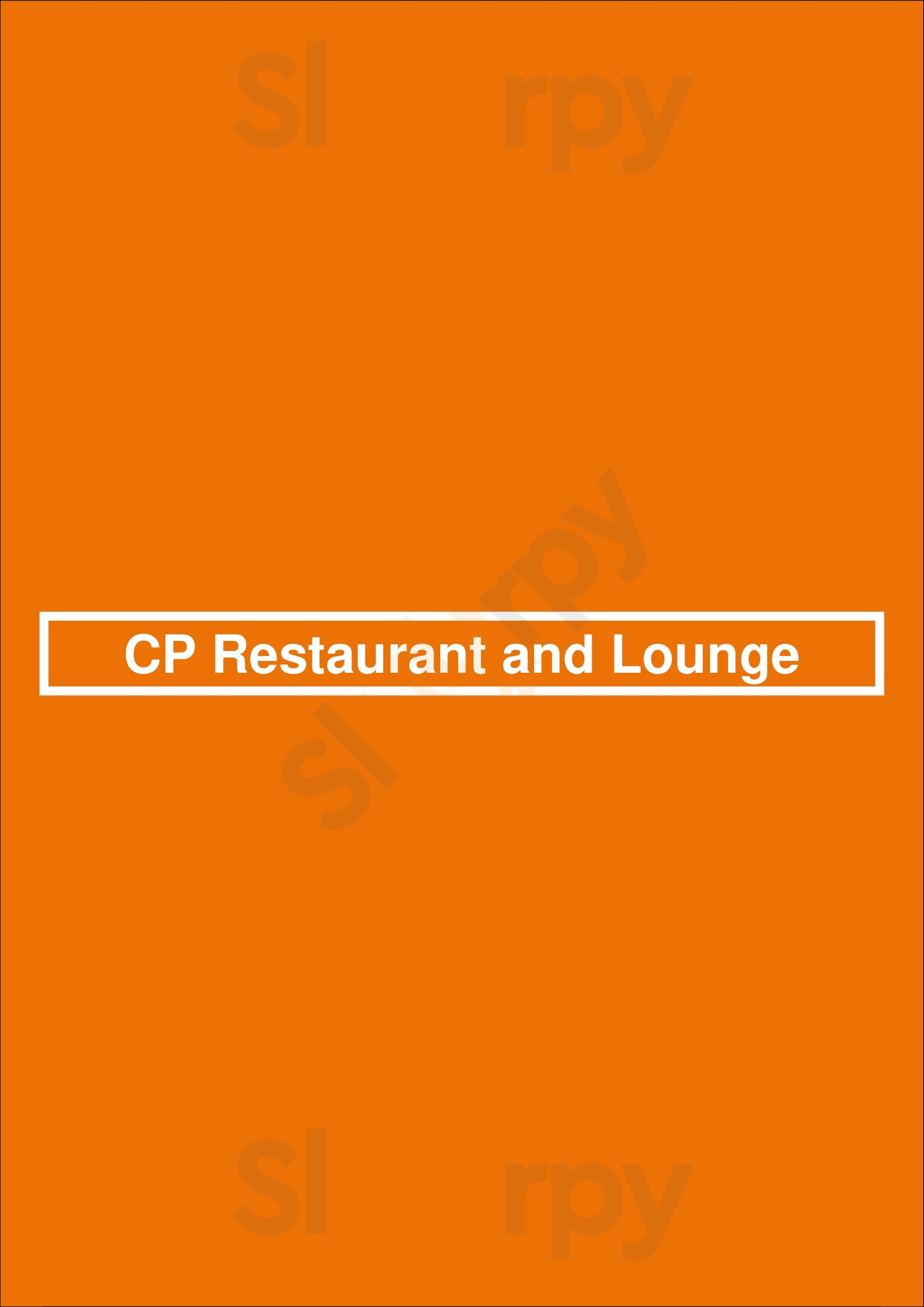 Cp Restaurant And Lounge Newport Beach Menu - 1