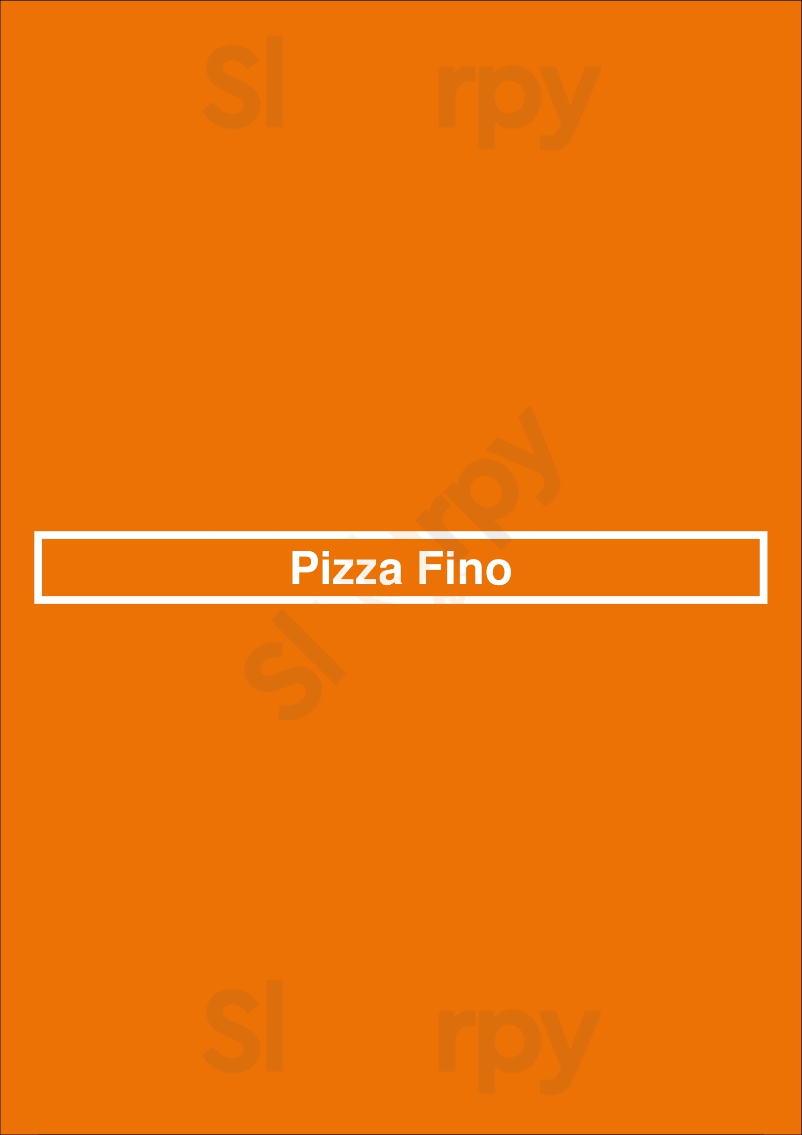 Pizza Fino Katy Menu - 1