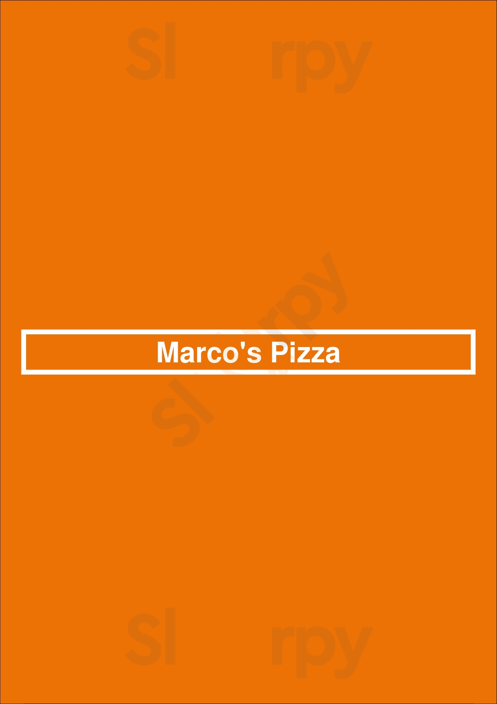 Main Menu - Marco's Pizza
