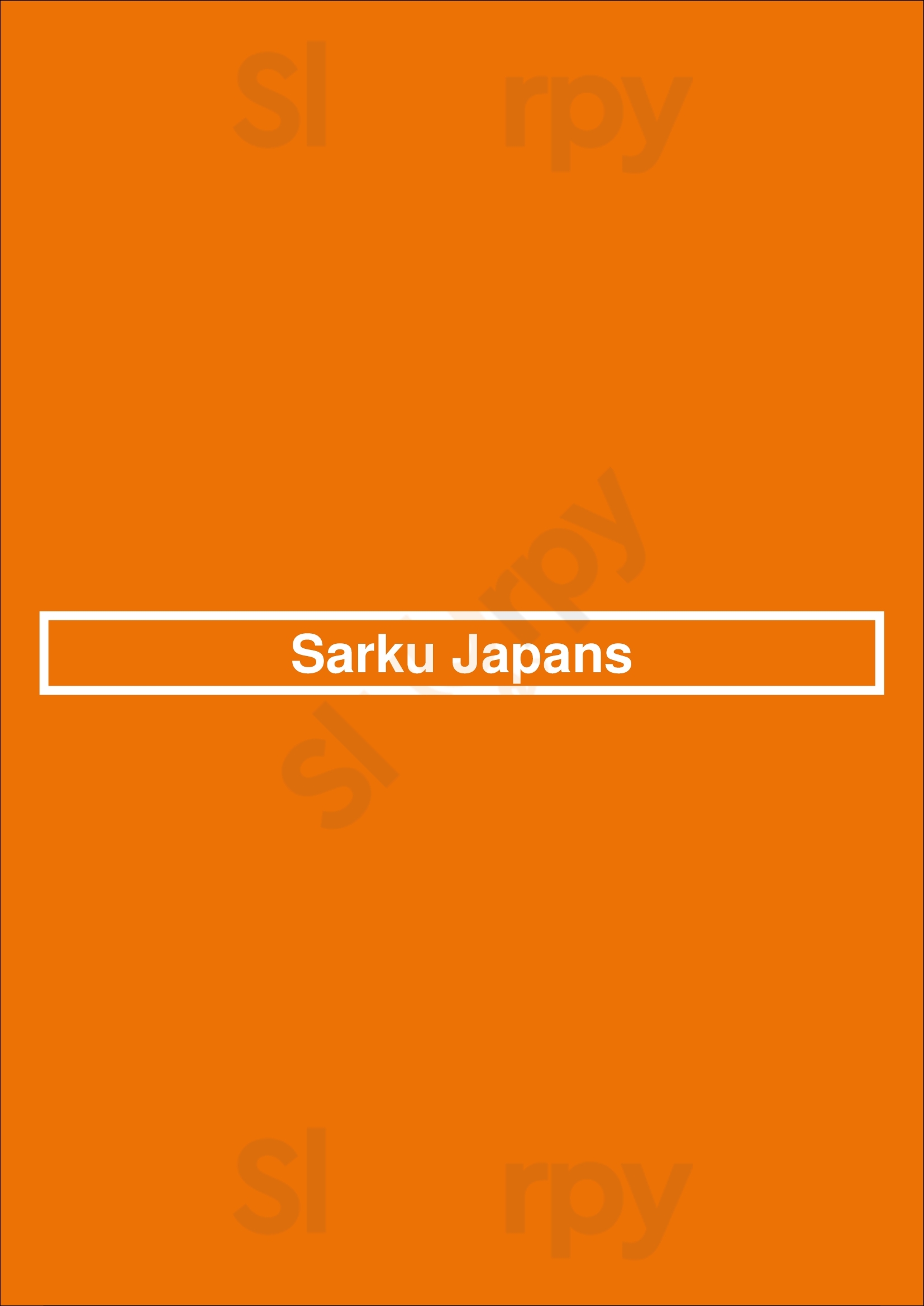 Sarku Japans Flushing Menu - 1