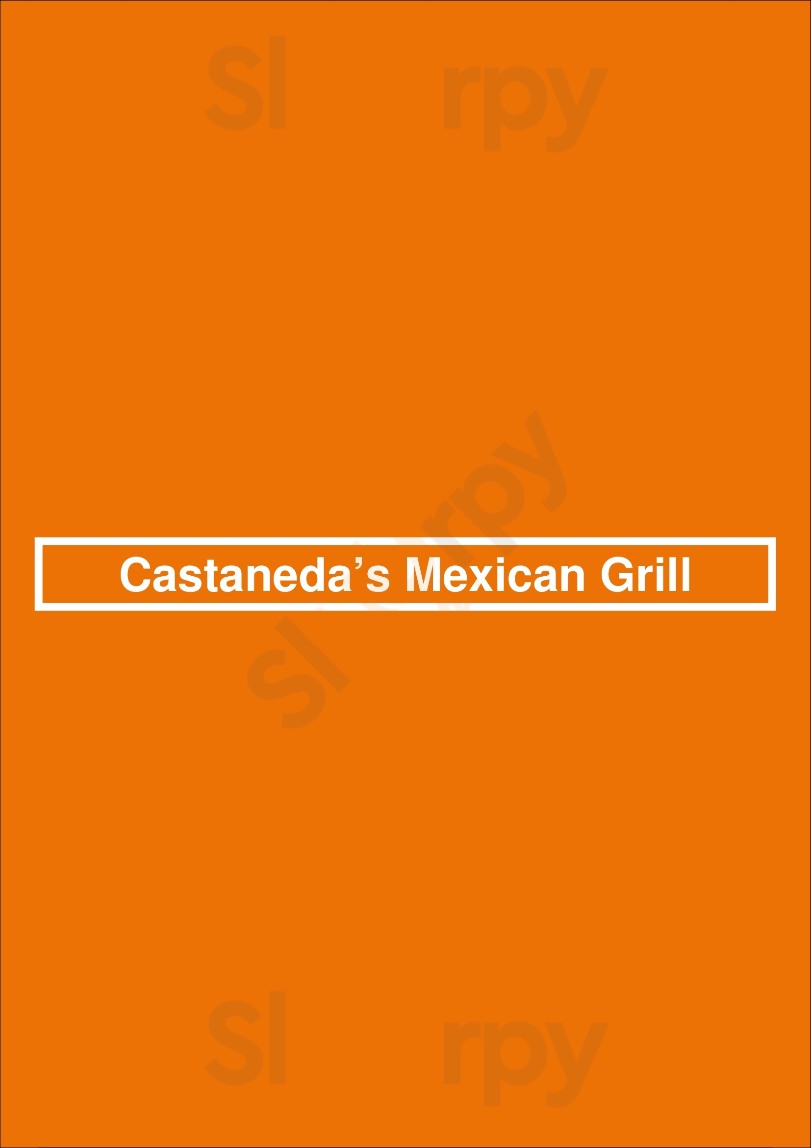 Castaneda's Mexican Food Huntington Beach Menu - 1