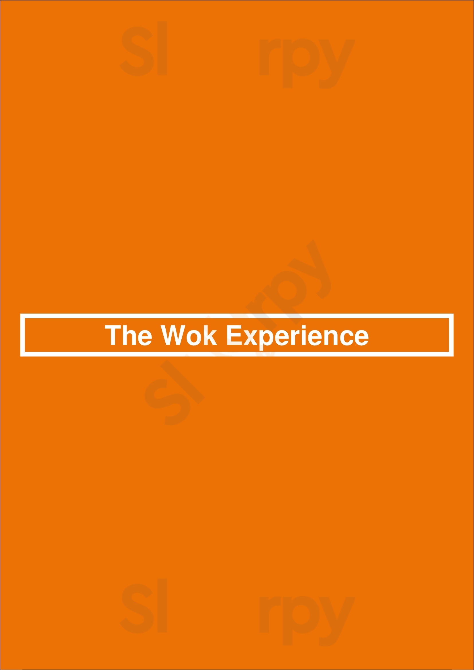 The Wok Experience Huntington Beach Menu - 1