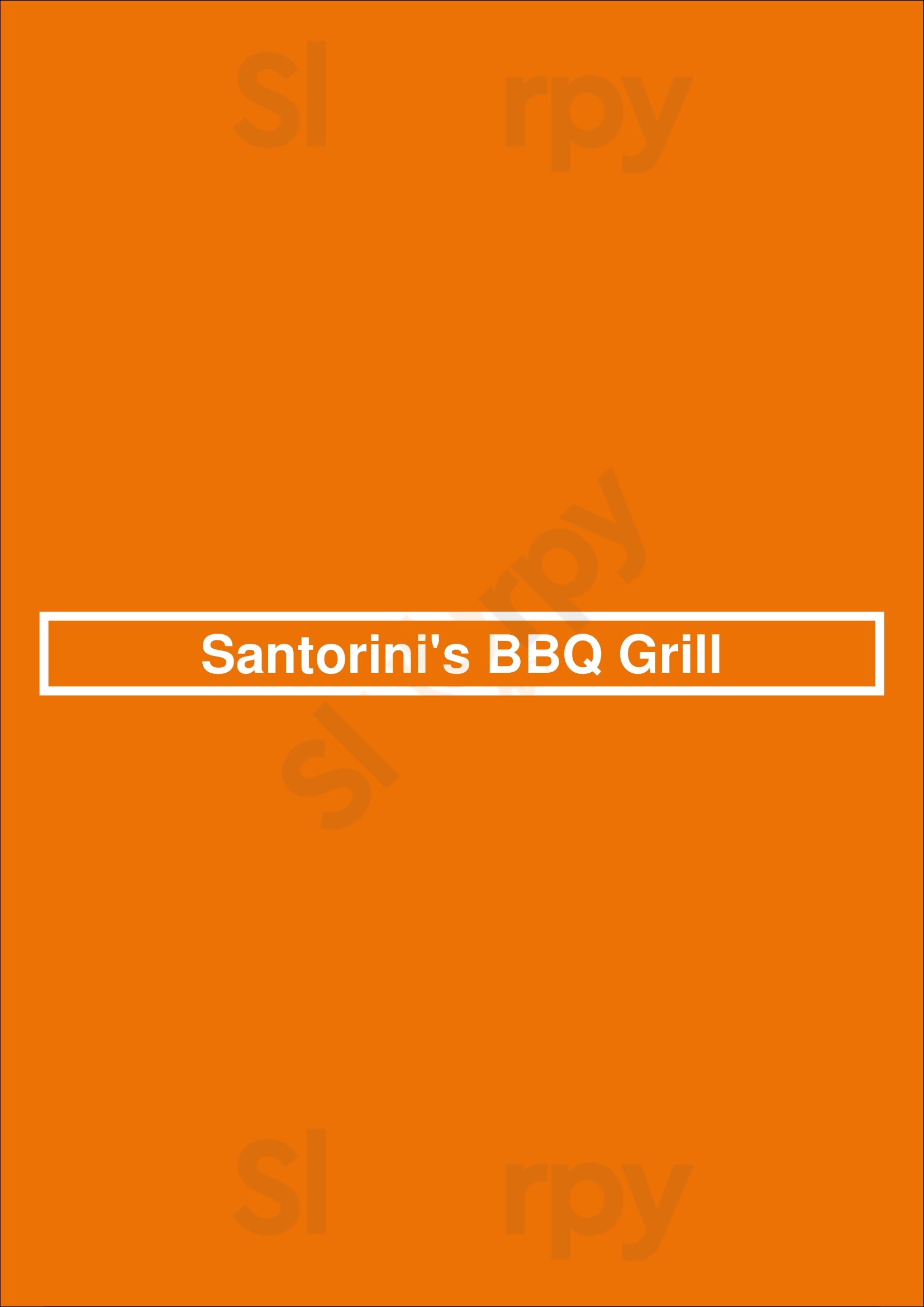 Santorini's Grill N Bakery Glendale Menu - 1