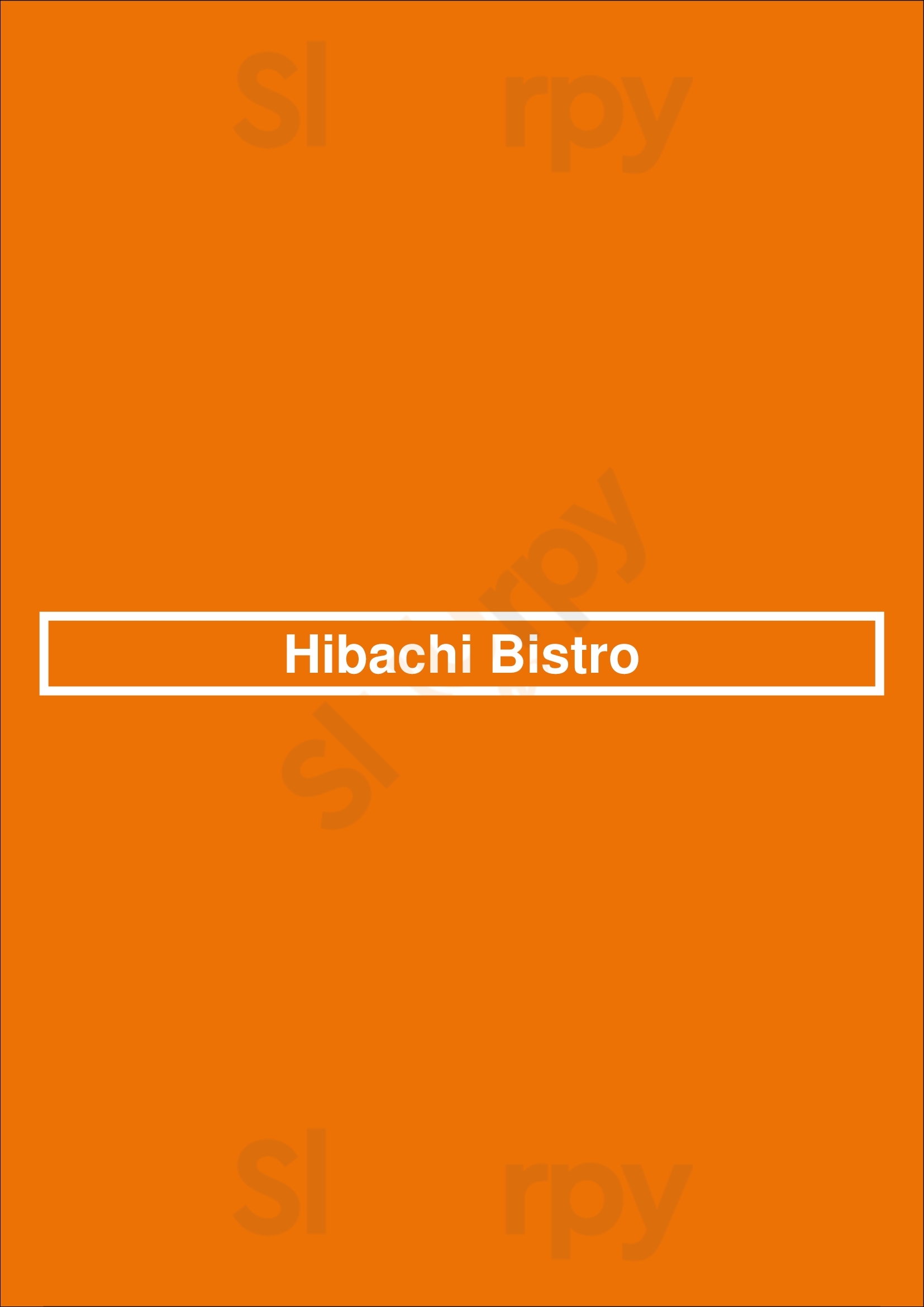 Main Menu - Hibachi Bistro
