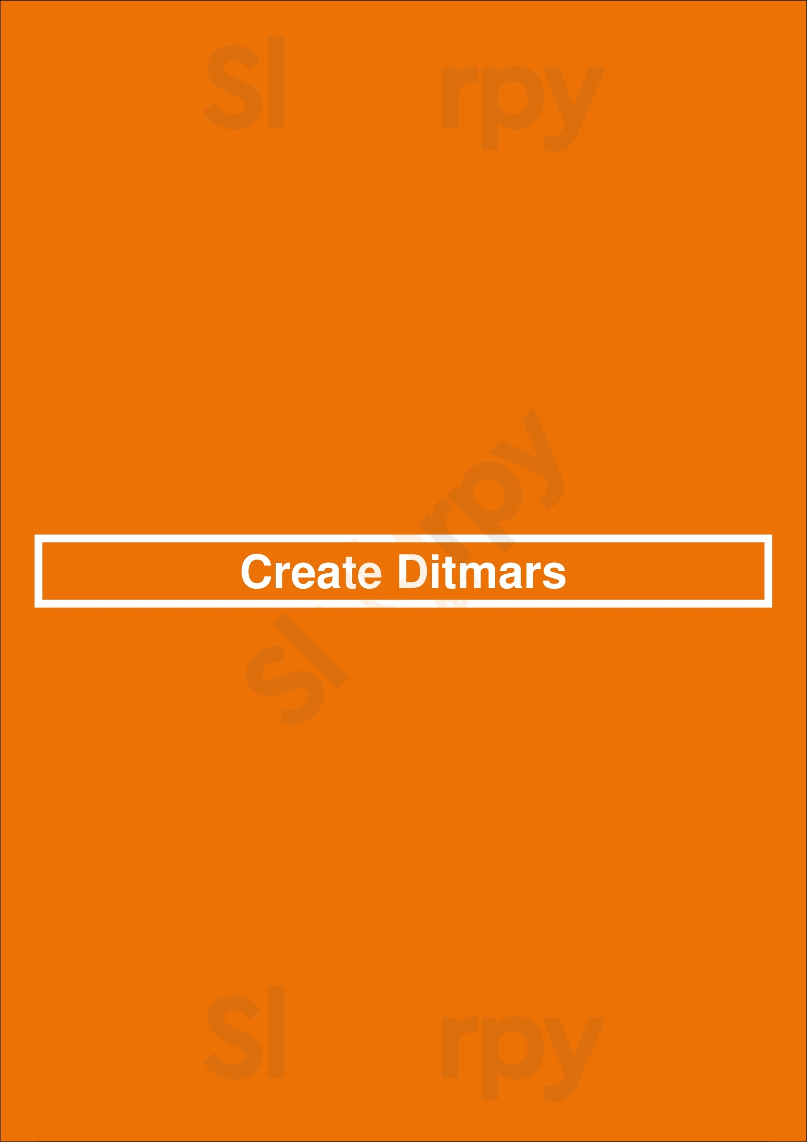 Create Ditmars Astoria Menu - 1