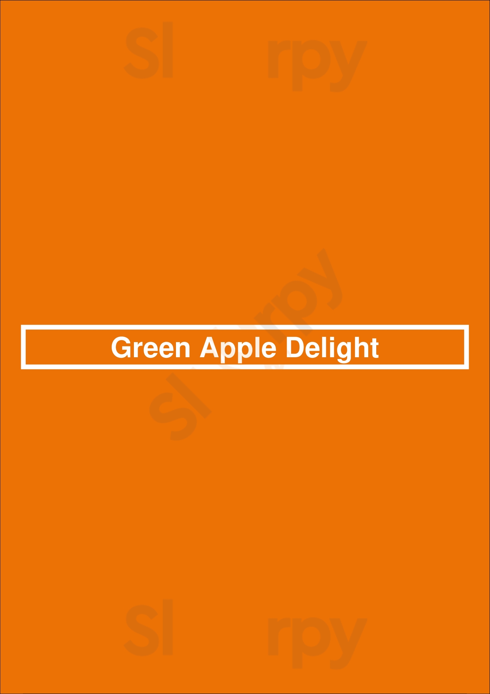 Green Apple Delight Astoria Menu - 1