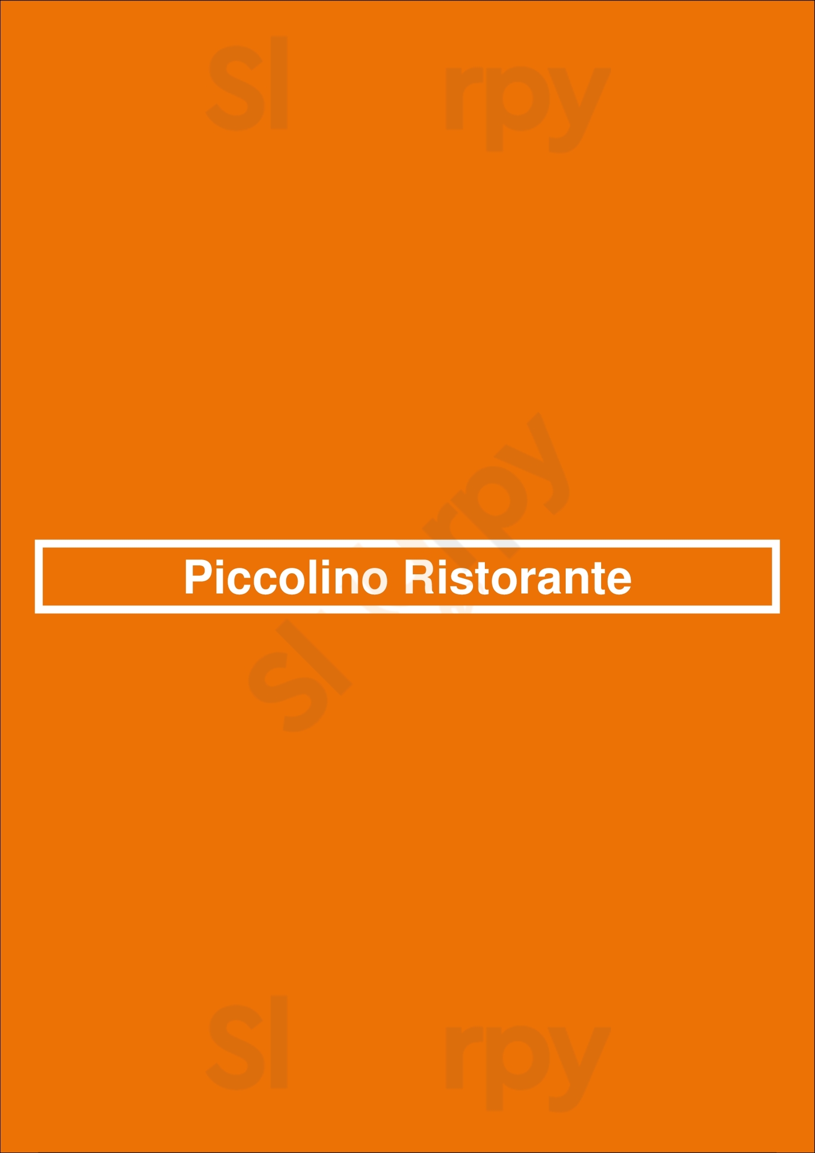 Piccolino Ristorante Mission Viejo Menu - 1