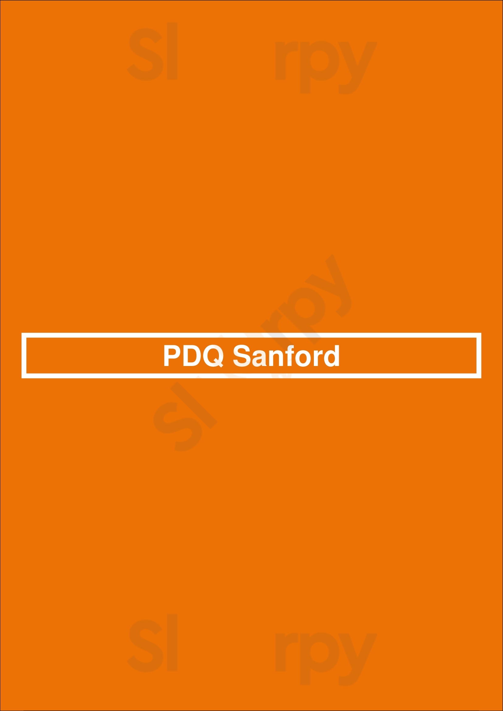 Pdq Sanford Seminole Menu - 1