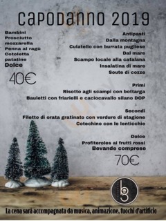 Menu capodanno 2018 2019