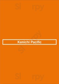 Kenichi Pacific menu