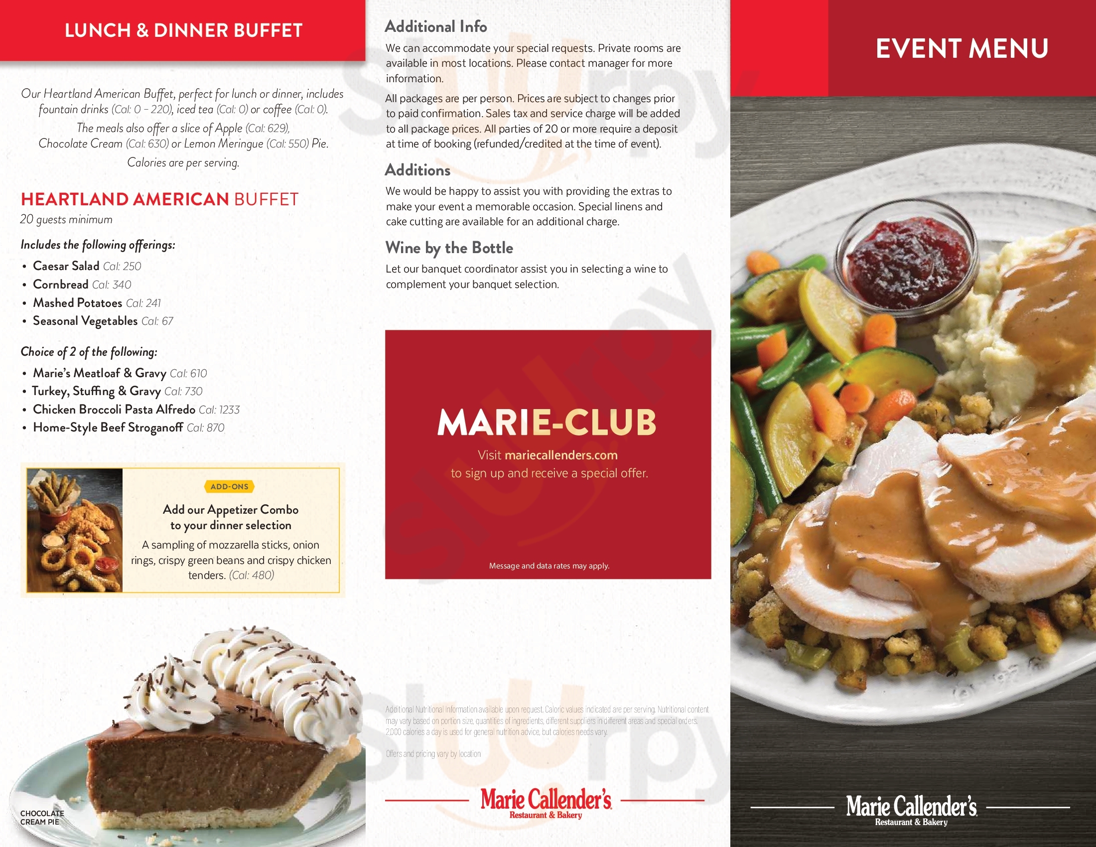 Marie Callender's Restaurant & Bakery Buena Park Menu - 1