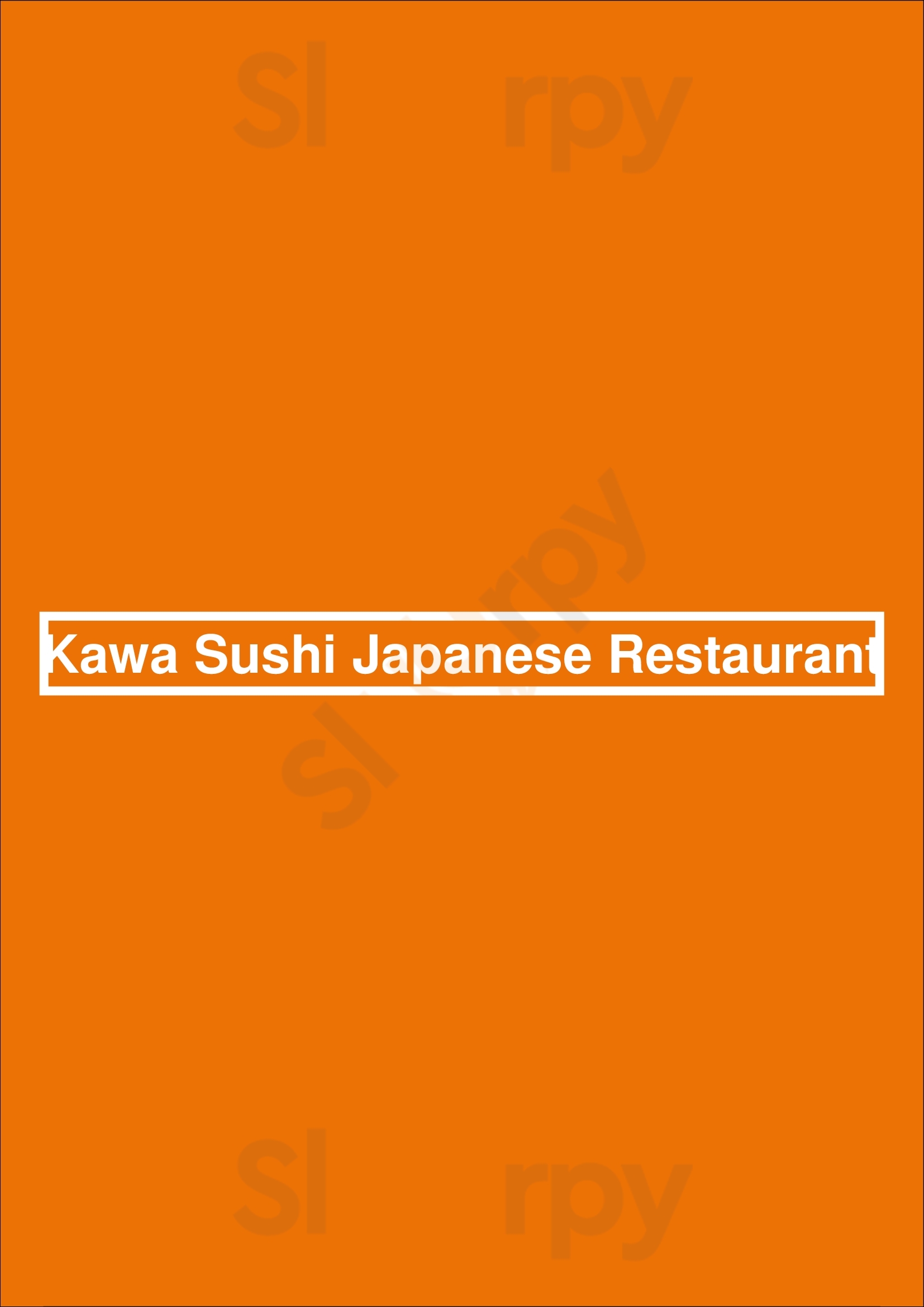 Kawa Sushi Japanese Restaurant Livermore Menu - 1