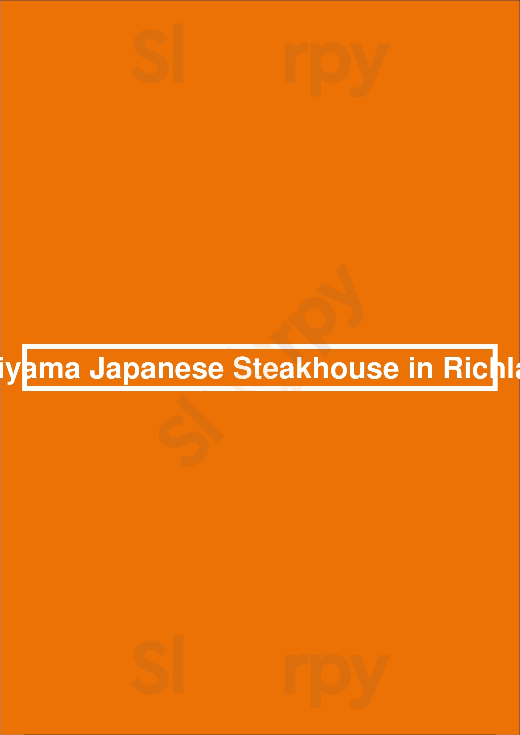 Fujiyama Japanese Steakhouse In Richland Richland Menu - 1